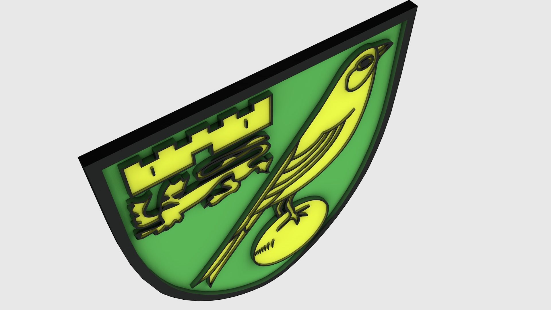 Norwich Logo 3D model_4