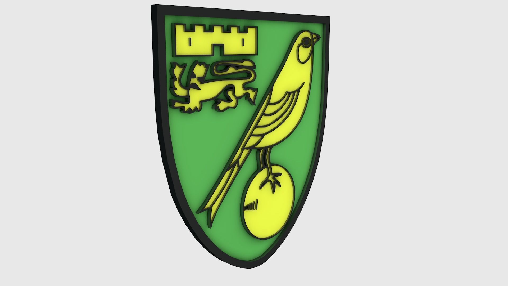 Norwich Logo 3D model_3