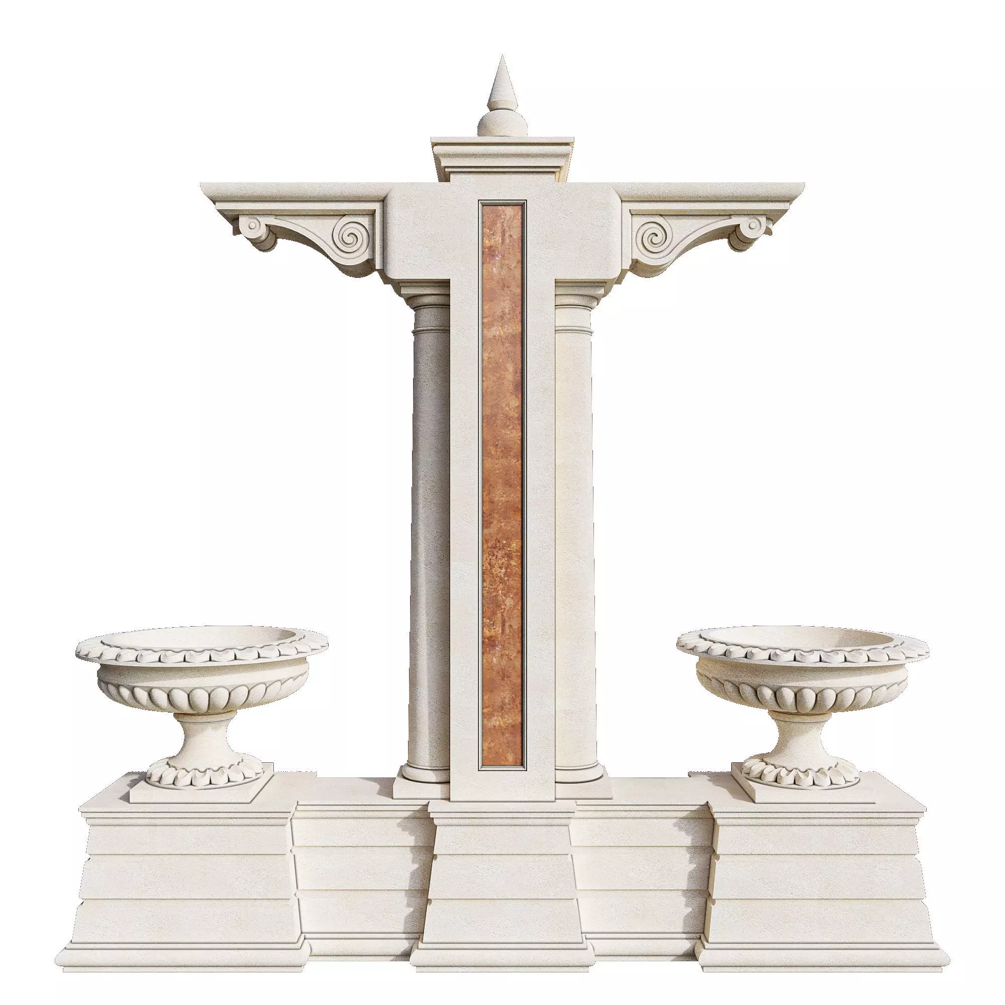 Classic Exterior Items Low-poly 3D model_0