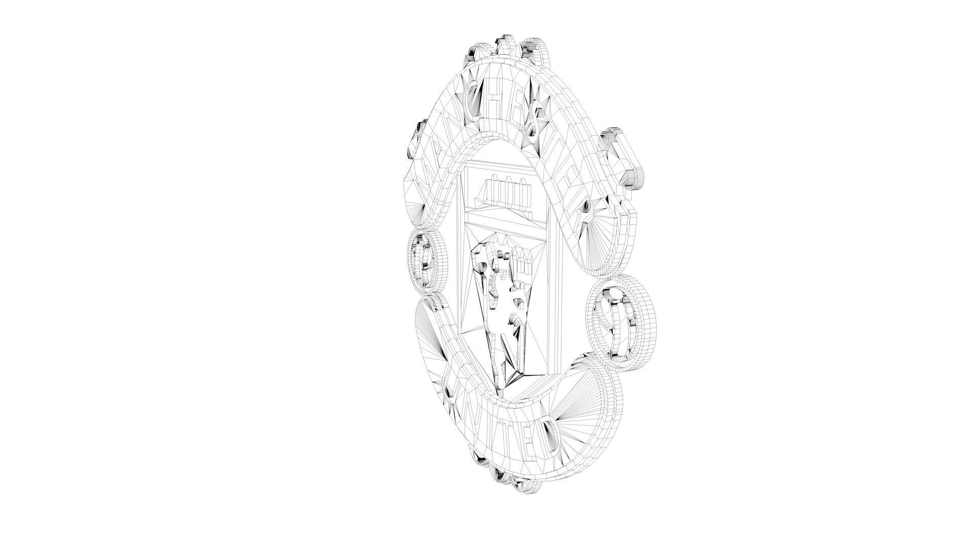 Manchester United Logo 3D model_8