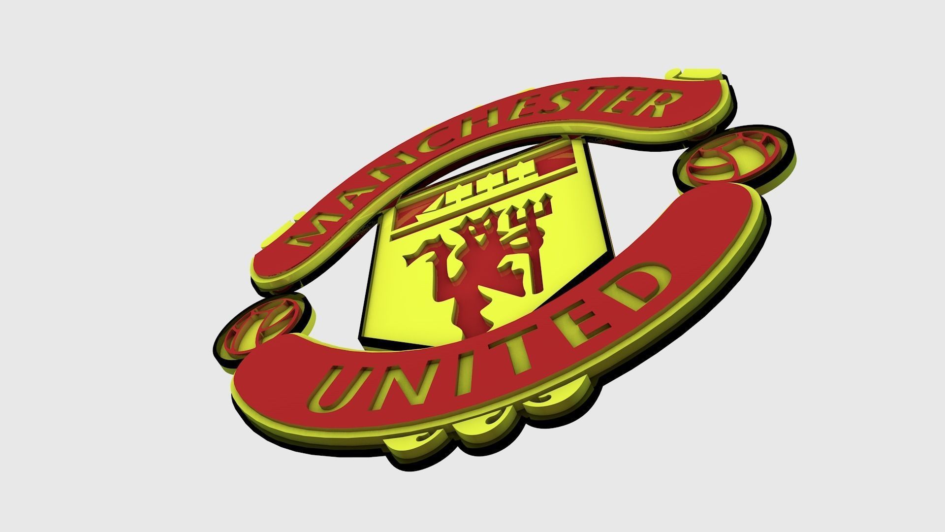 Manchester United Logo 3D model_1