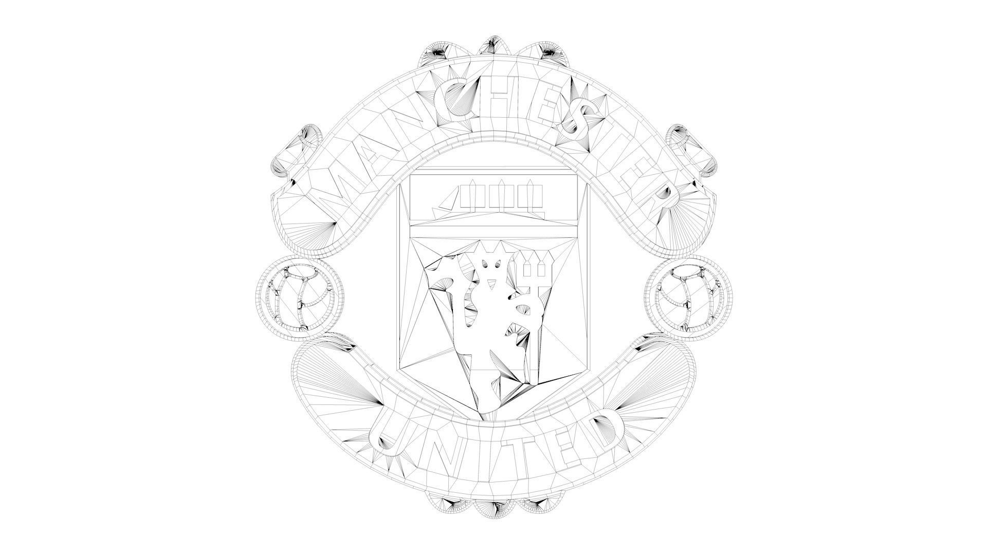 Manchester United Logo 3D model_6