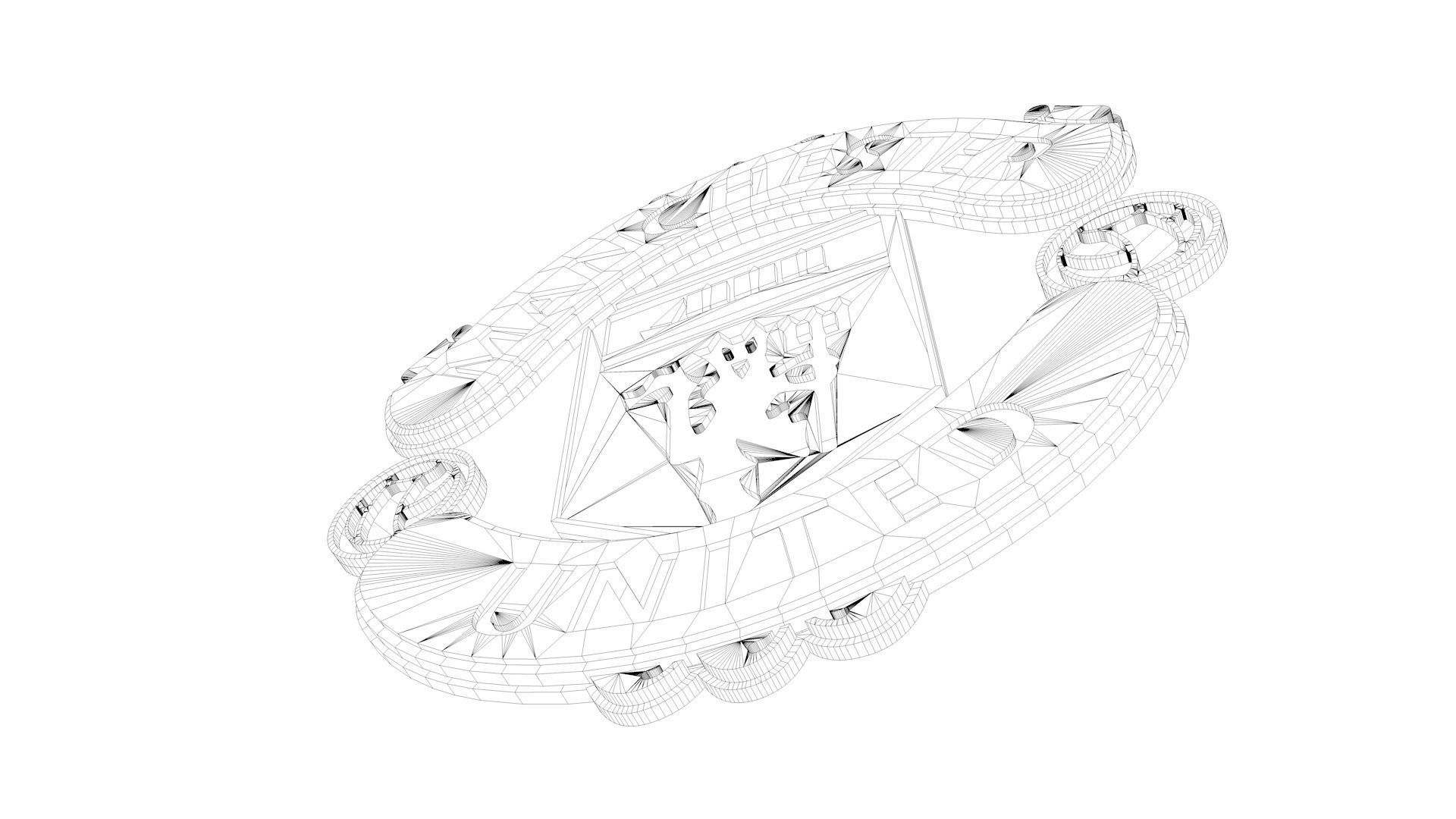 Manchester United Logo 3D model_7