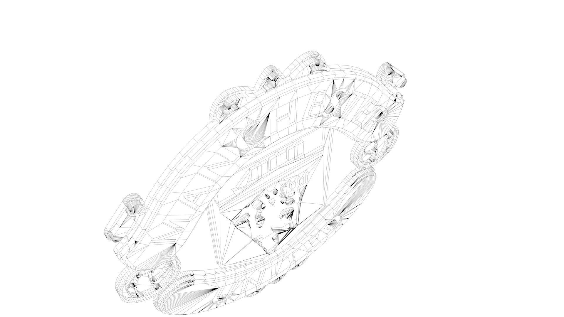 Manchester United Logo 3D model_10