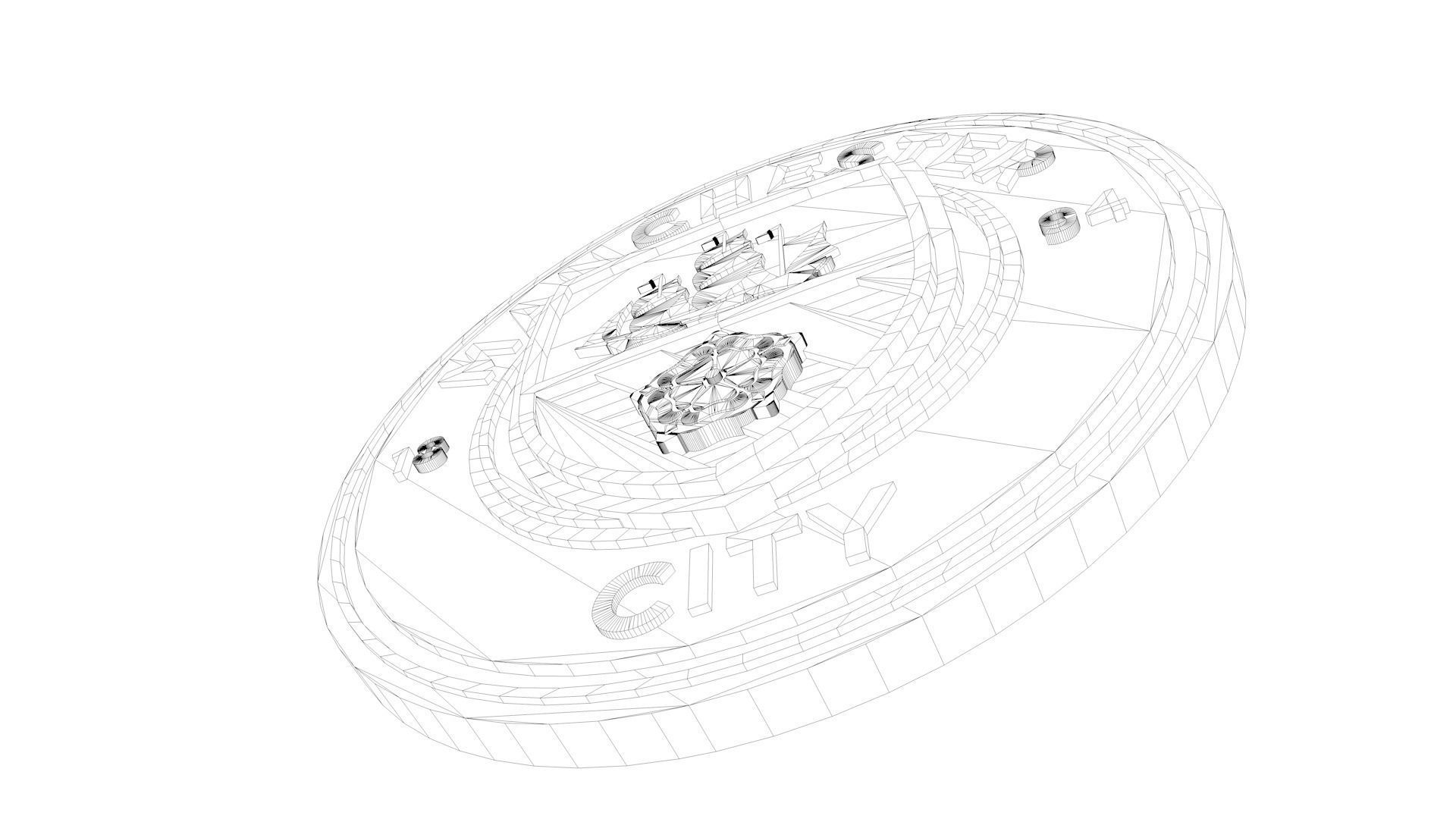 Manchester City Logo 3D model_7