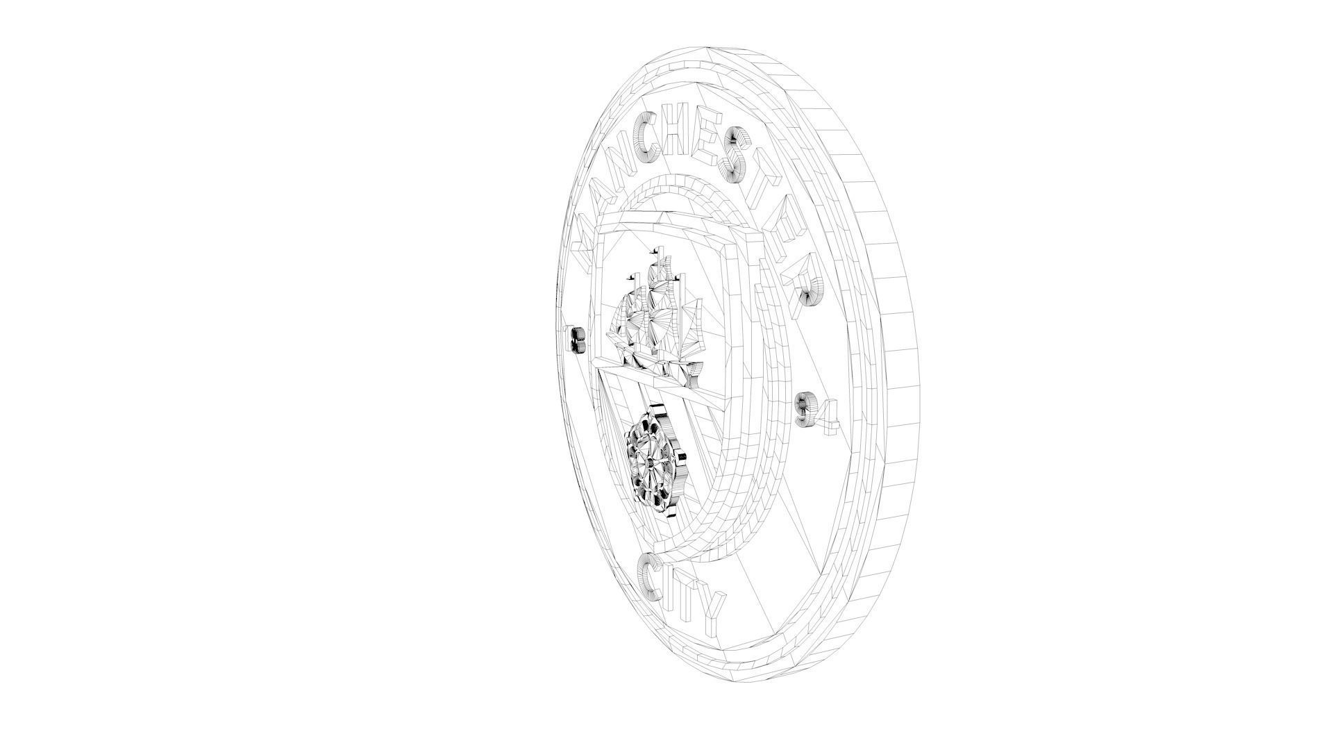Manchester City Logo 3D model_8