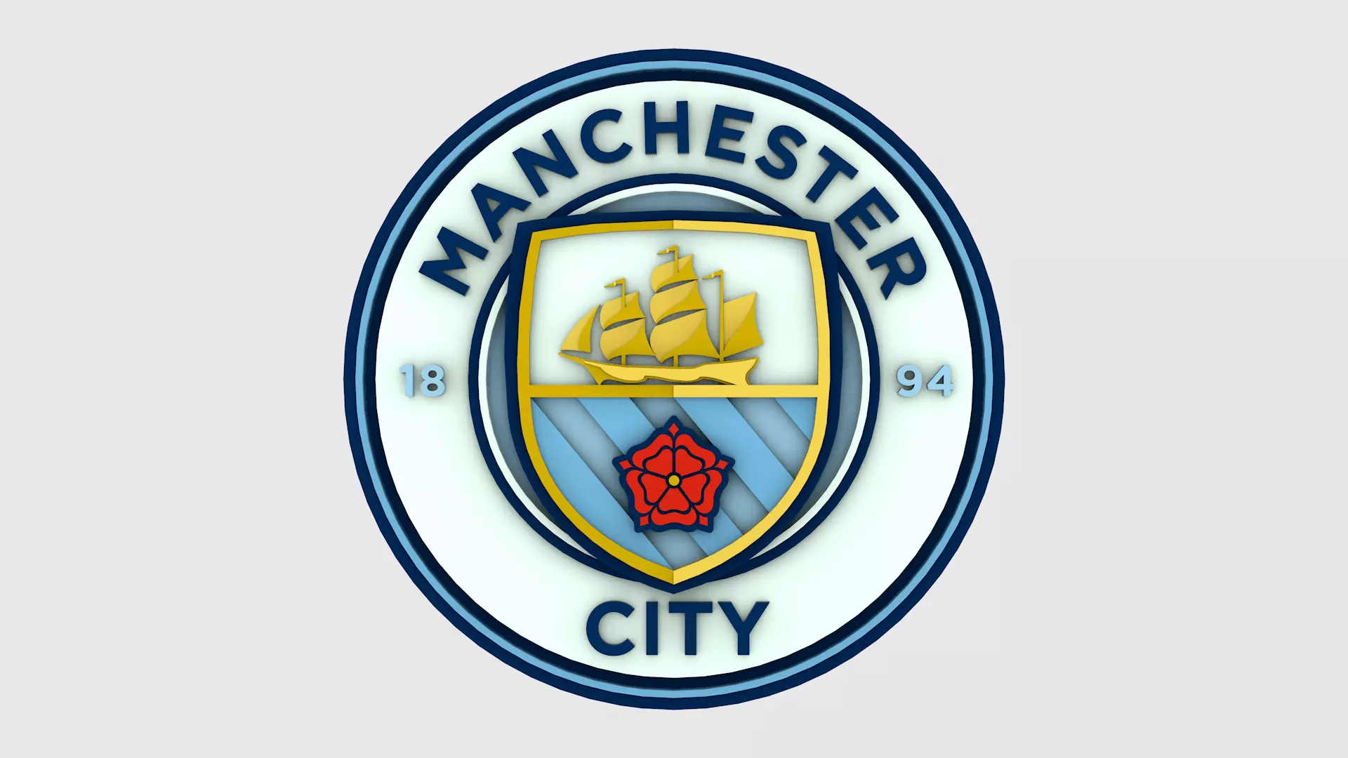 Manchester City Logo 3D model_0
