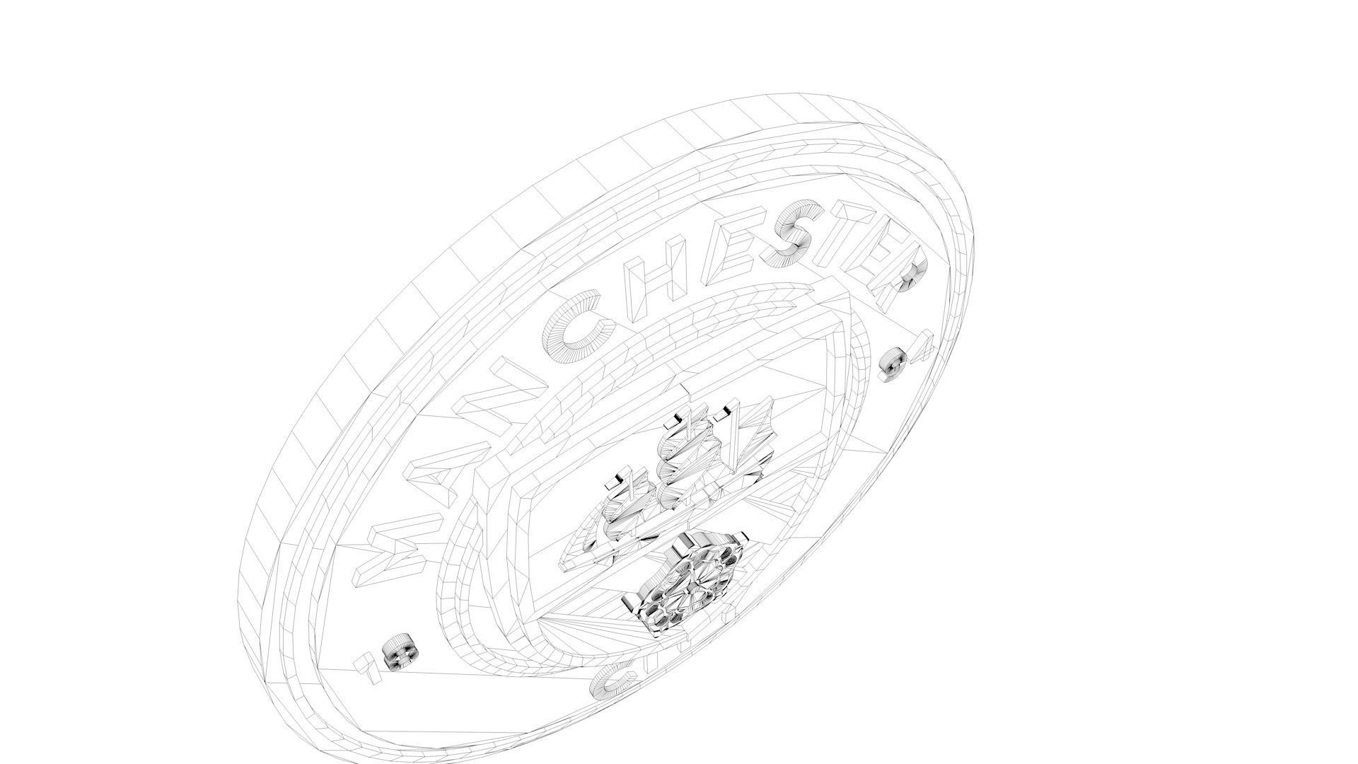 Manchester City Logo 3D model_10