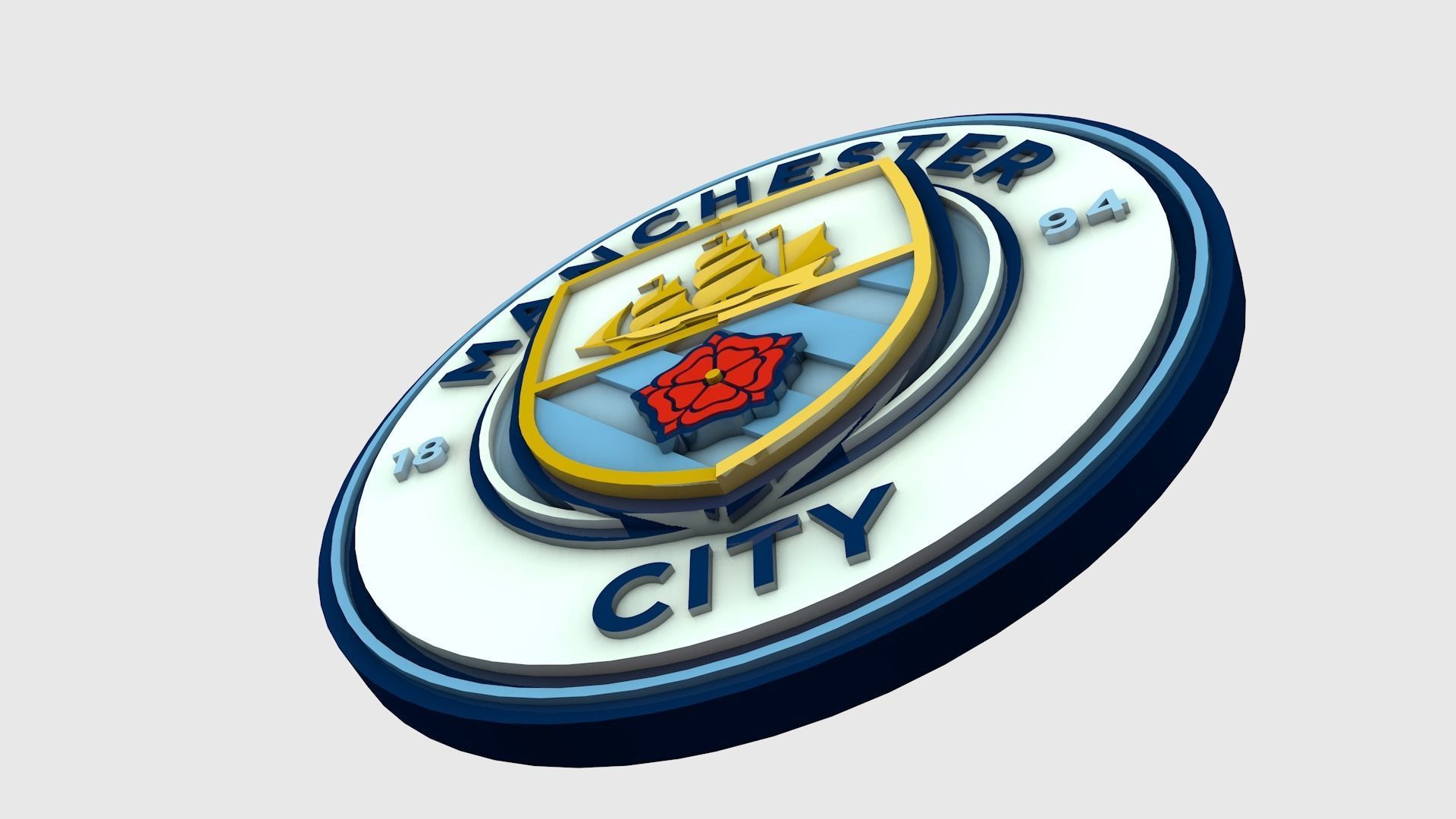 Manchester City Logo 3D model_1