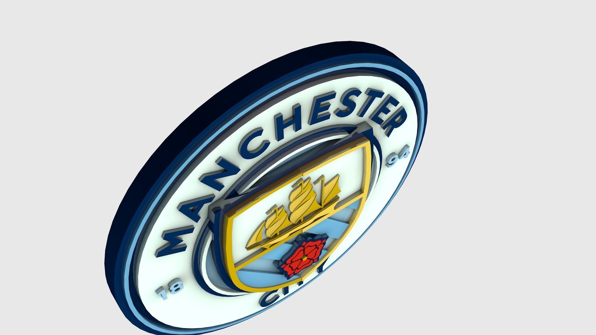 Manchester City Logo 3D model_4