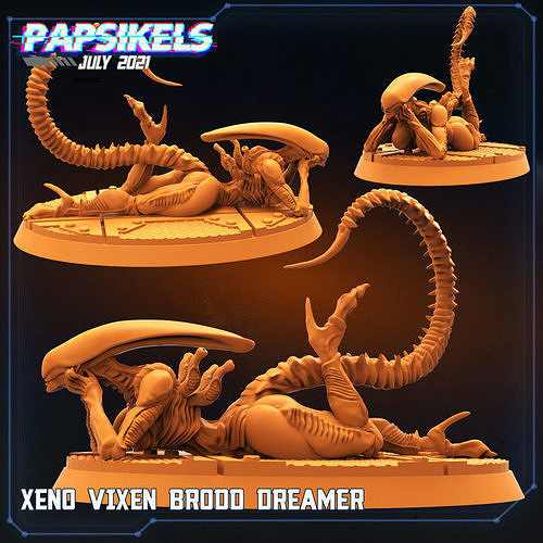 XENO VIXEN BROOD DREAMER 3D print model