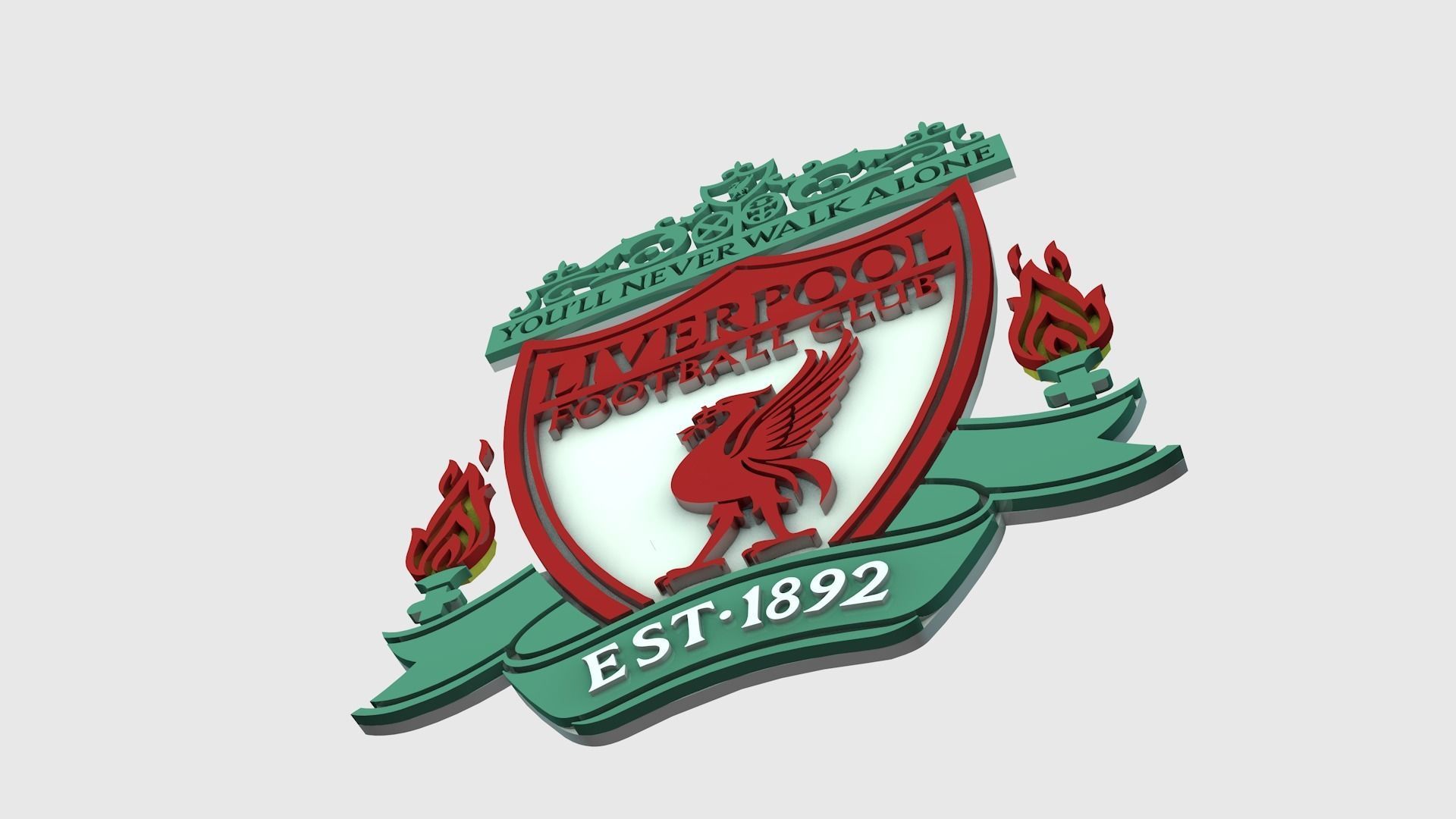 Liverpool Logo 3D model_1
