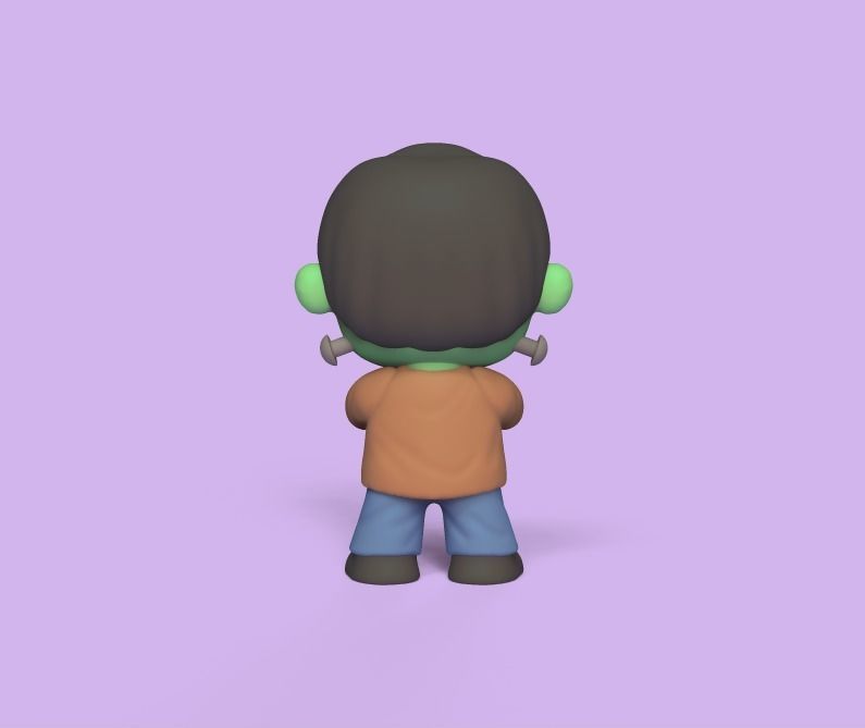 Cute Frankenstein 3D print model_2