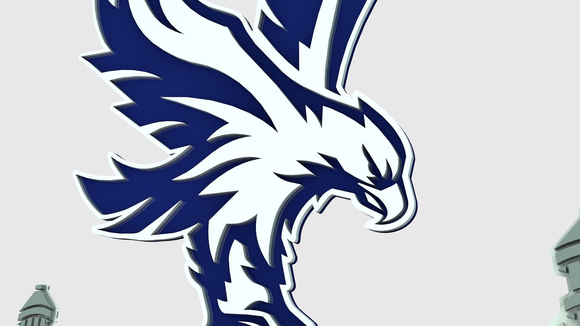 Crystal Palace Logo 3D model_5