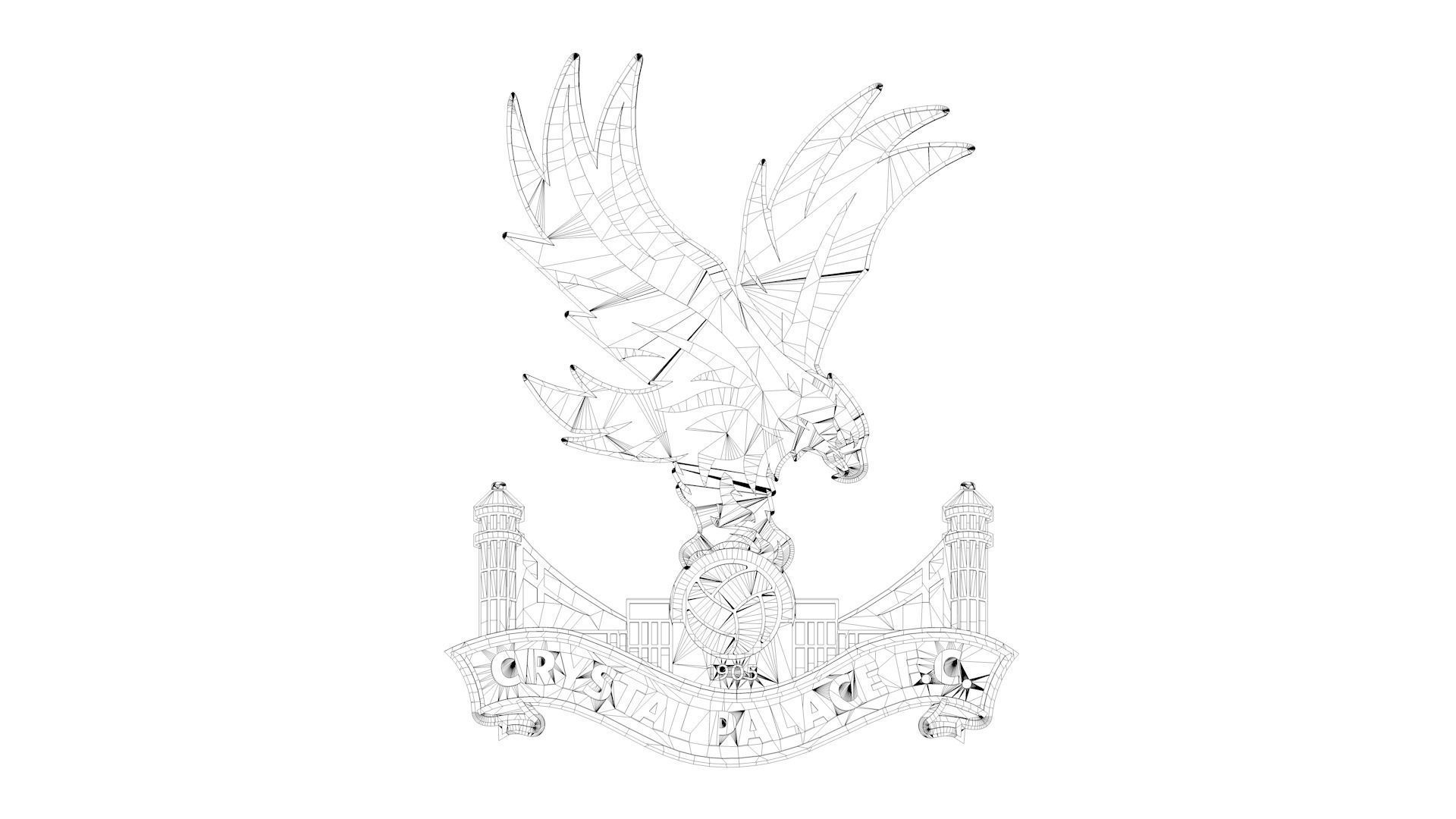 Crystal Palace Logo 3D model_6