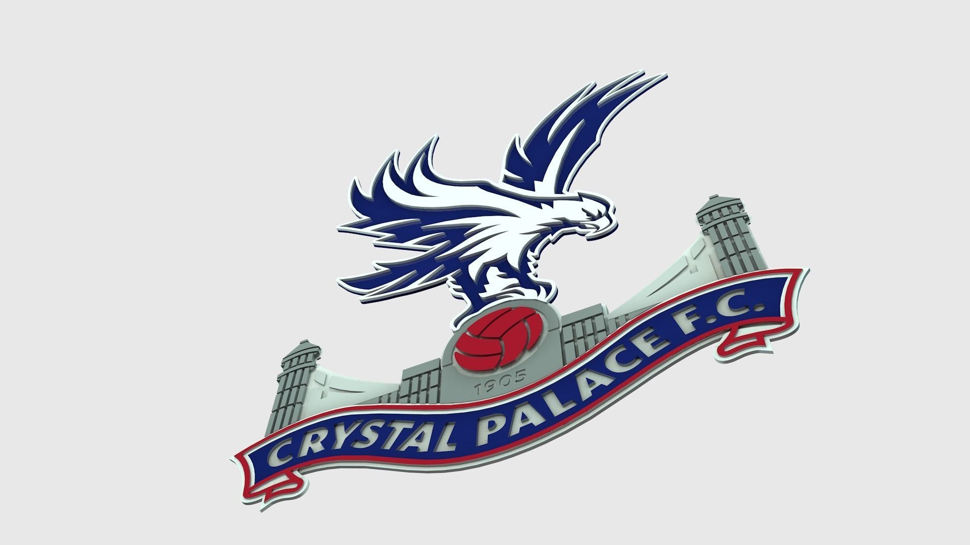 Crystal Palace Logo 3D model_1