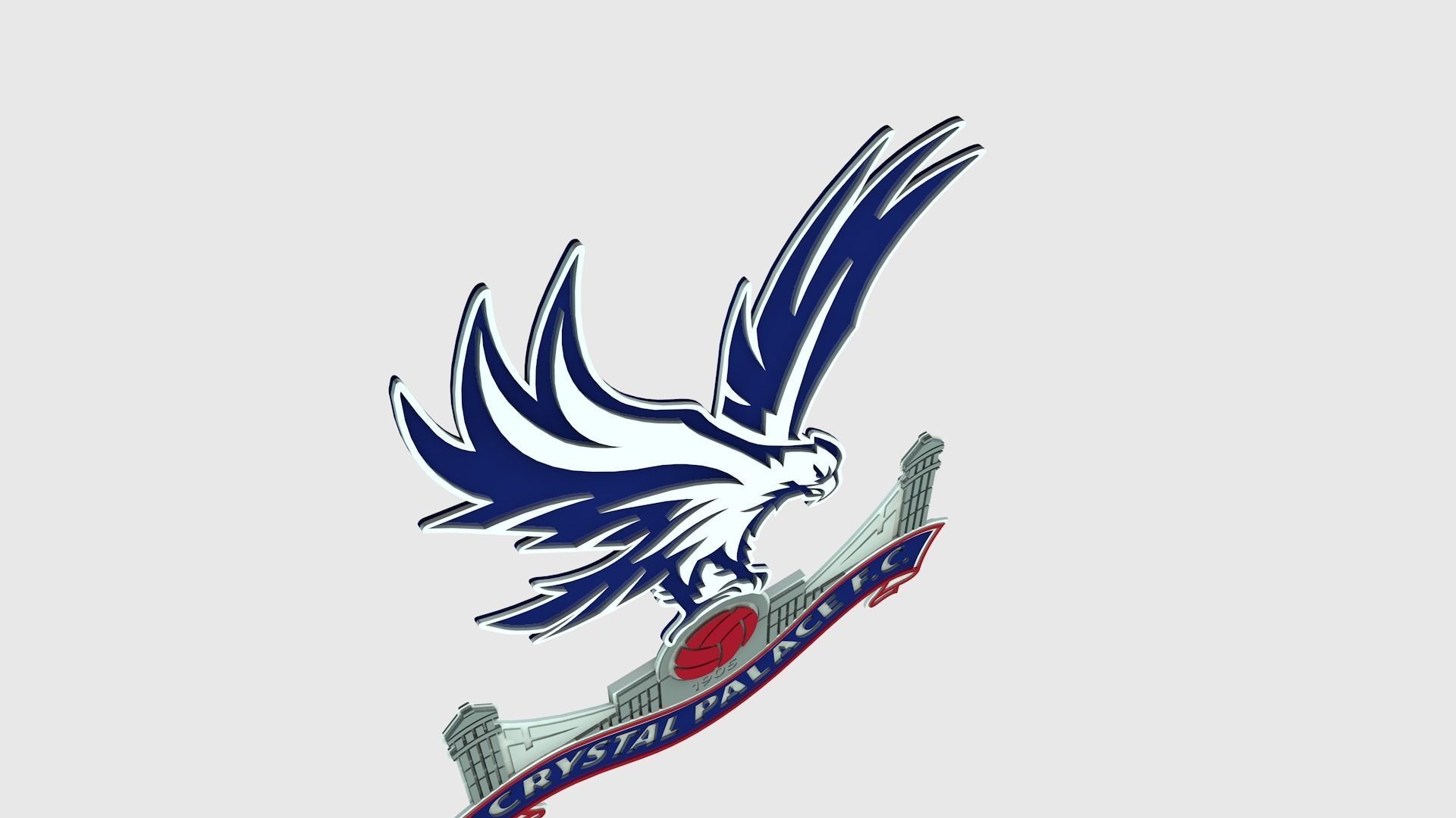 Crystal Palace Logo 3D model_4