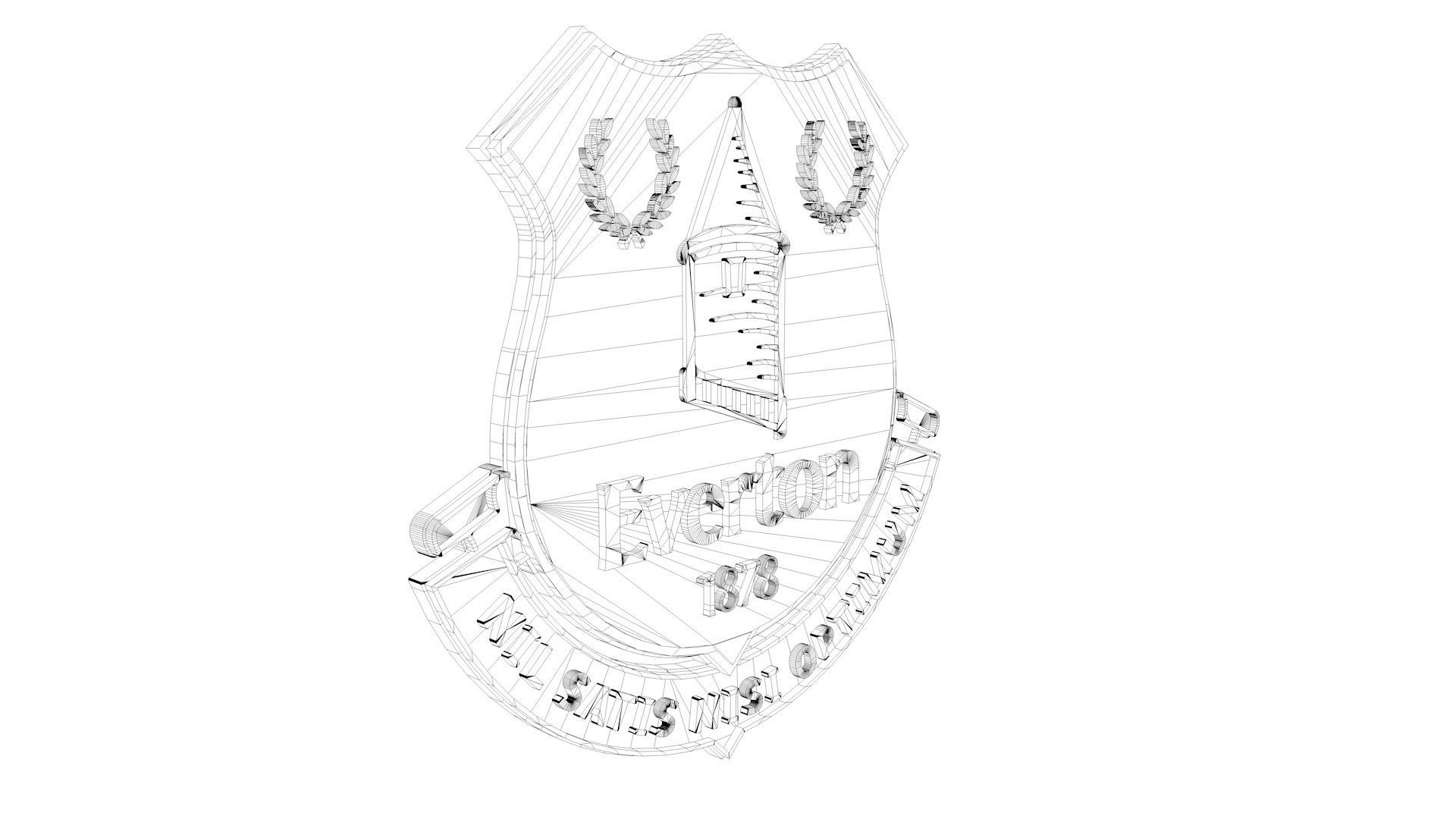 Everton Logo 3D model_9