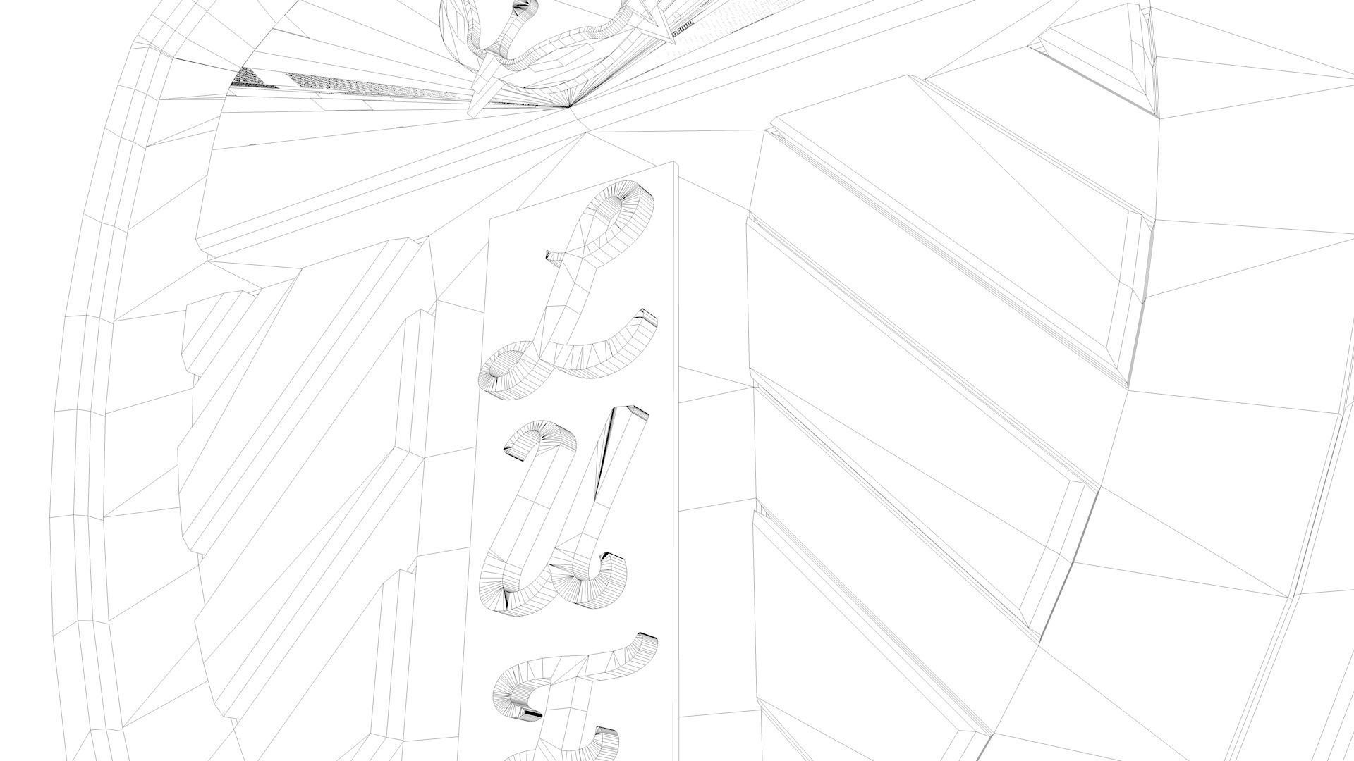 Leeds Logo 3D model_11