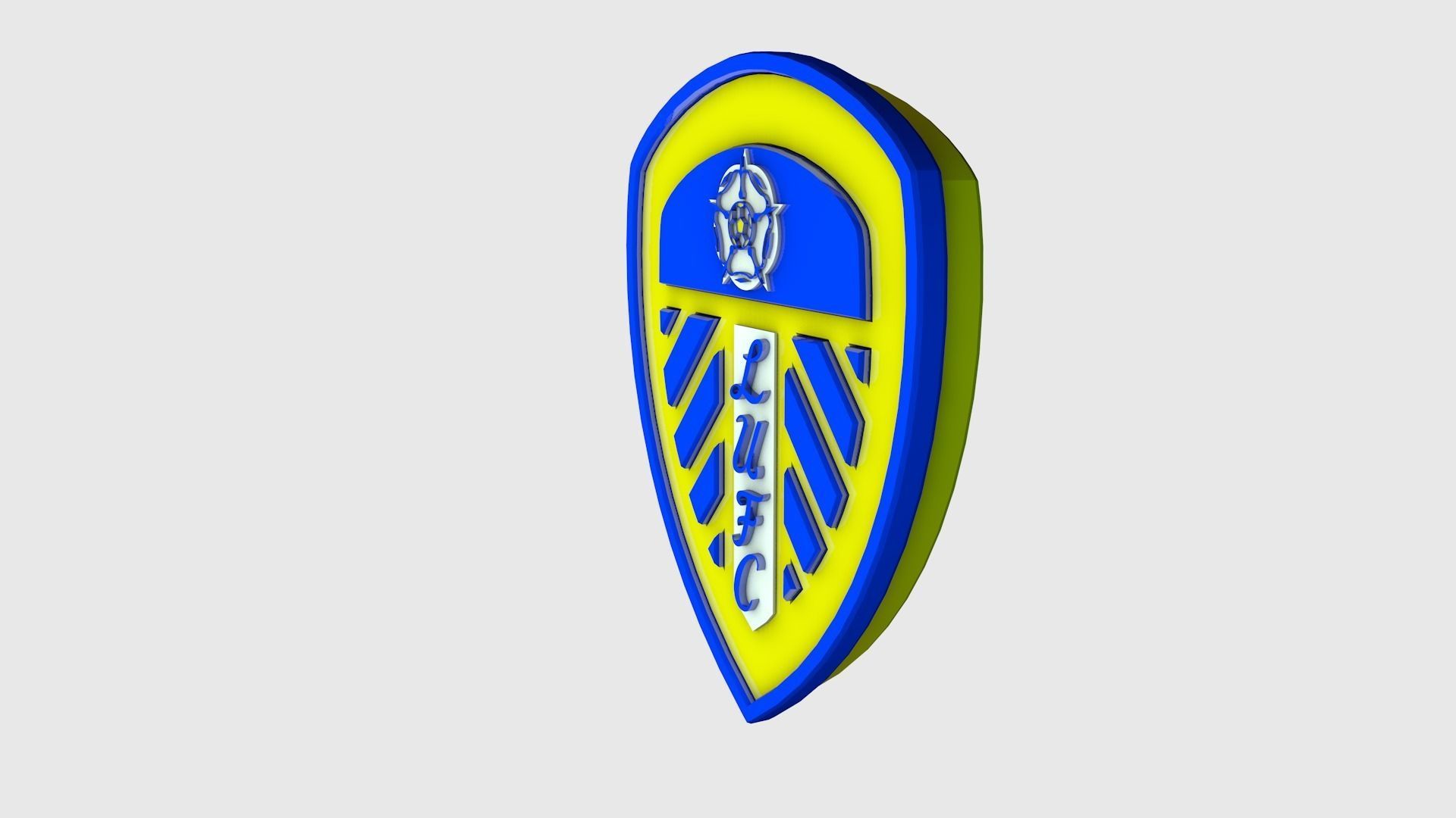 Leeds Logo 3D model_2
