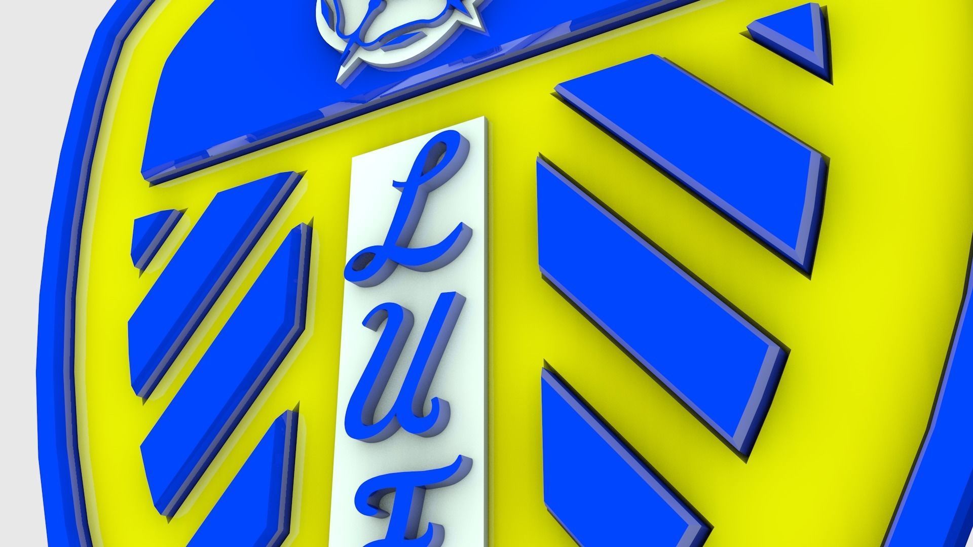 Leeds Logo 3D model_5