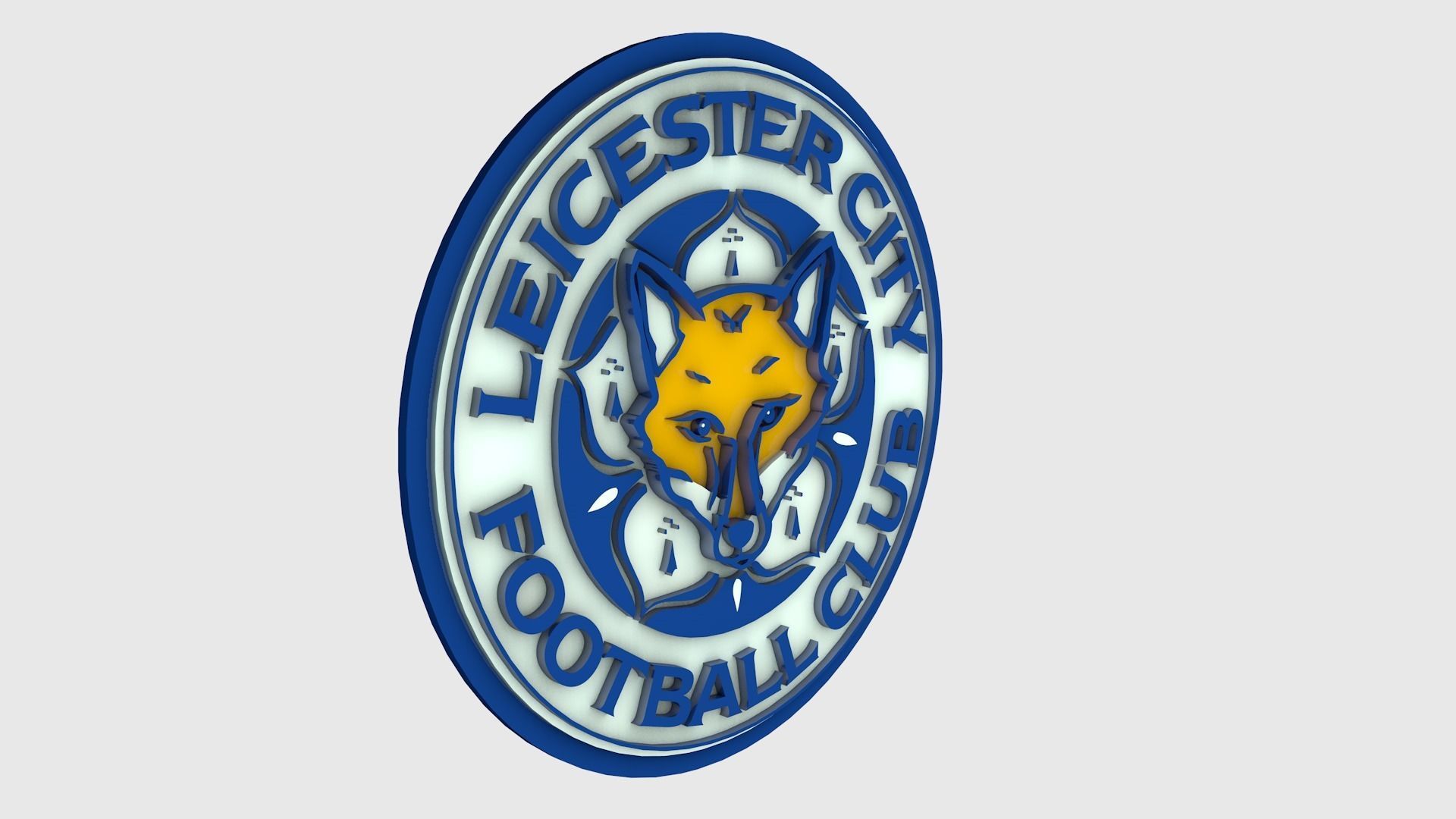 Leicester Logo 3D model_3