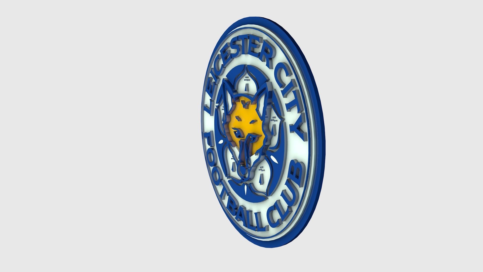 Leicester Logo 3D model_2