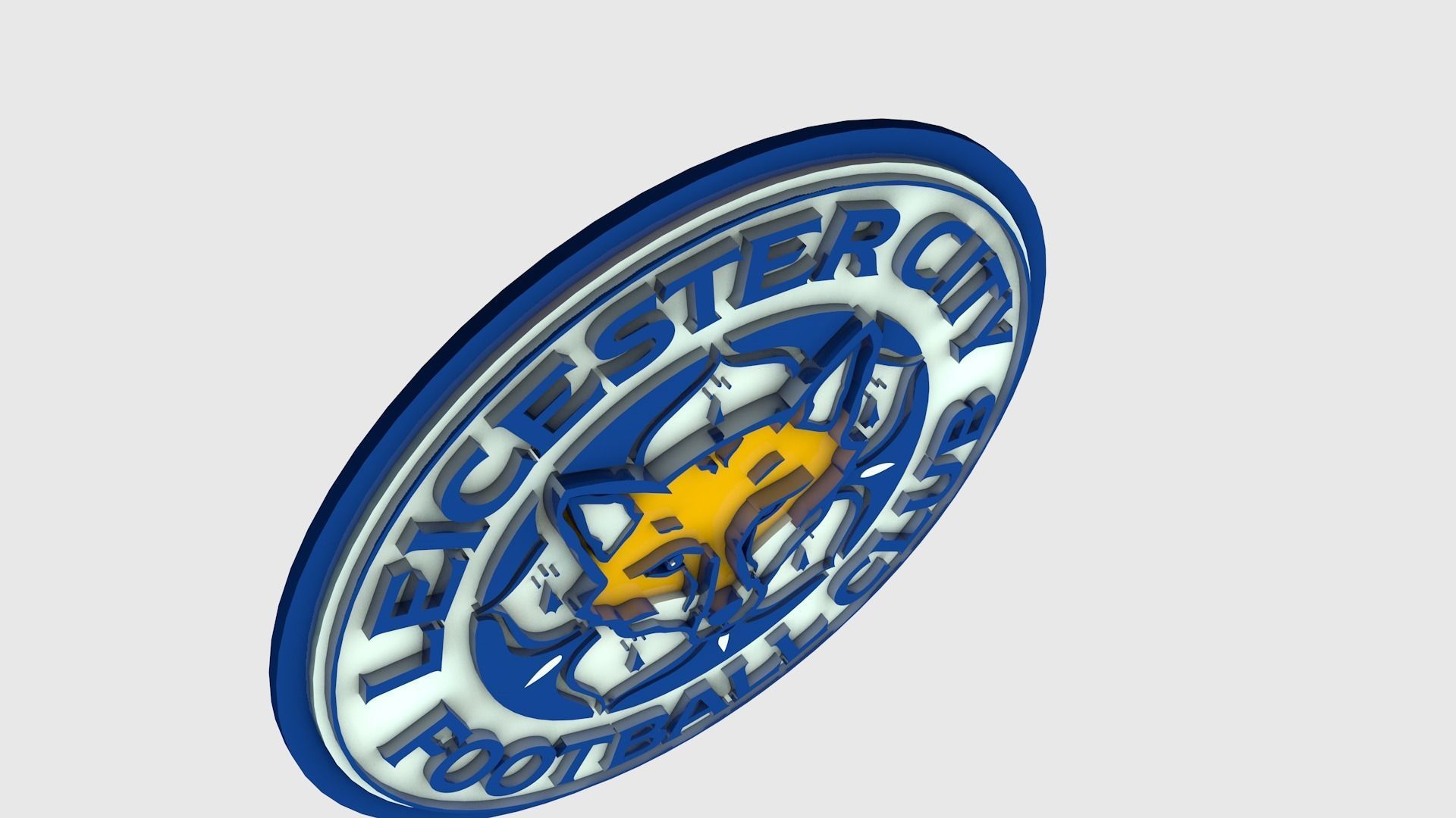 Leicester Logo 3D model_4