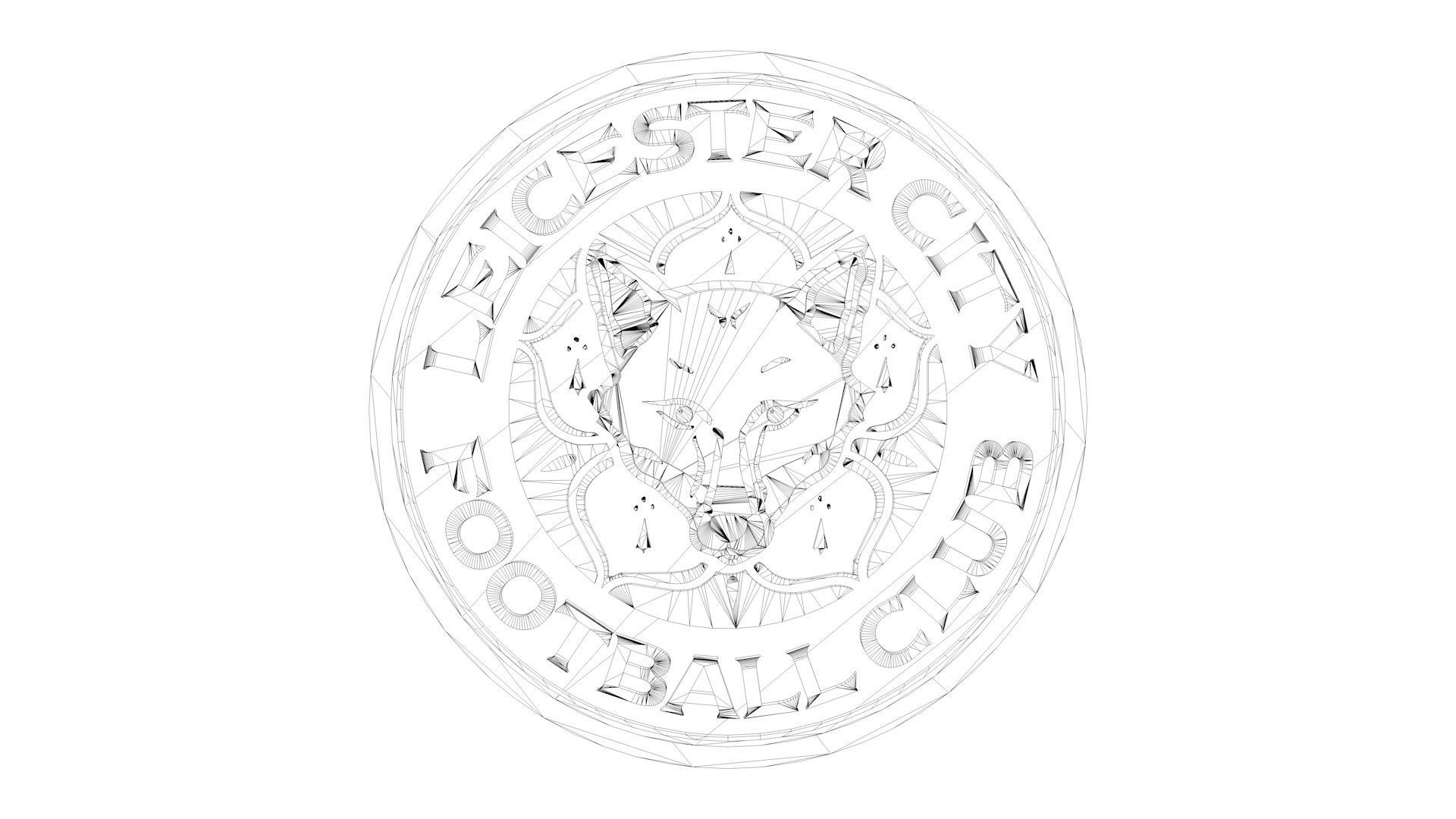 Leicester Logo 3D model_6