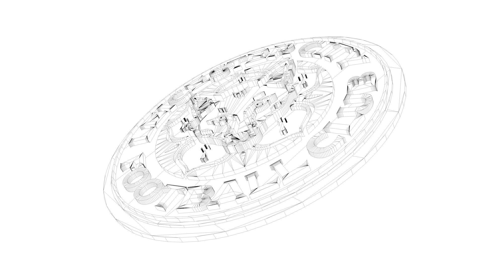 Leicester Logo 3D model_7