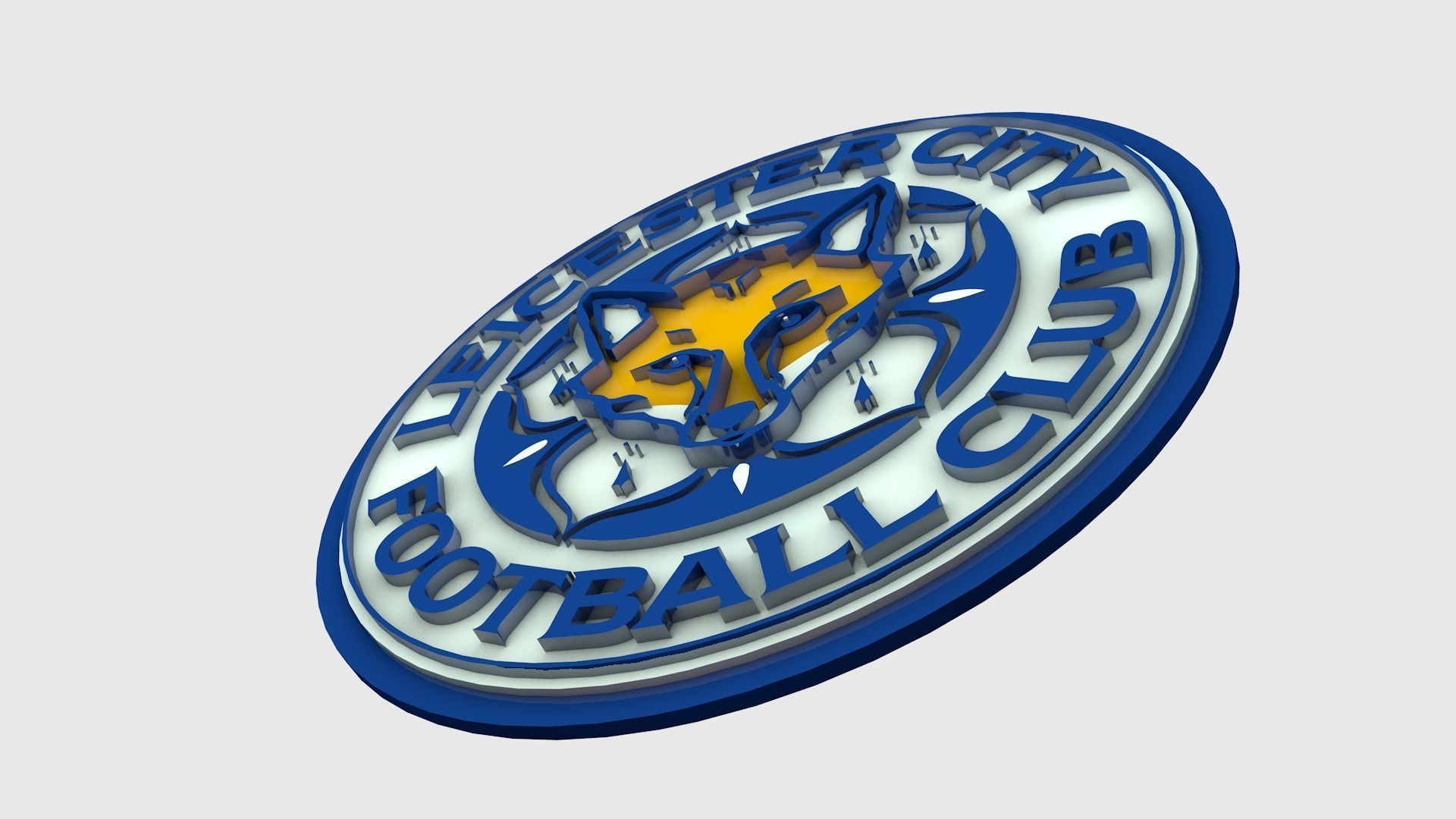 Leicester Logo 3D model_1