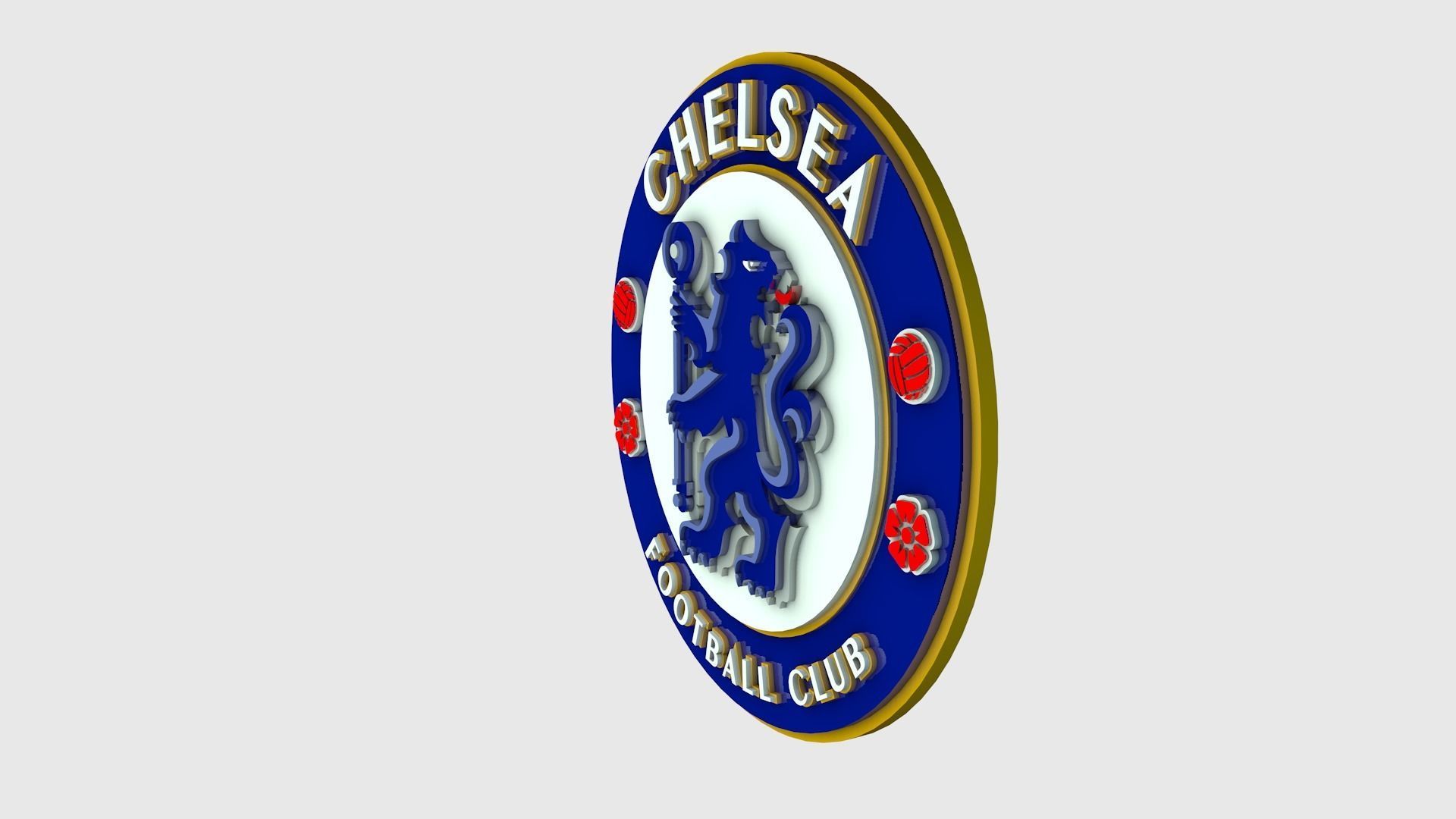Chelsea Logo 3D model_2
