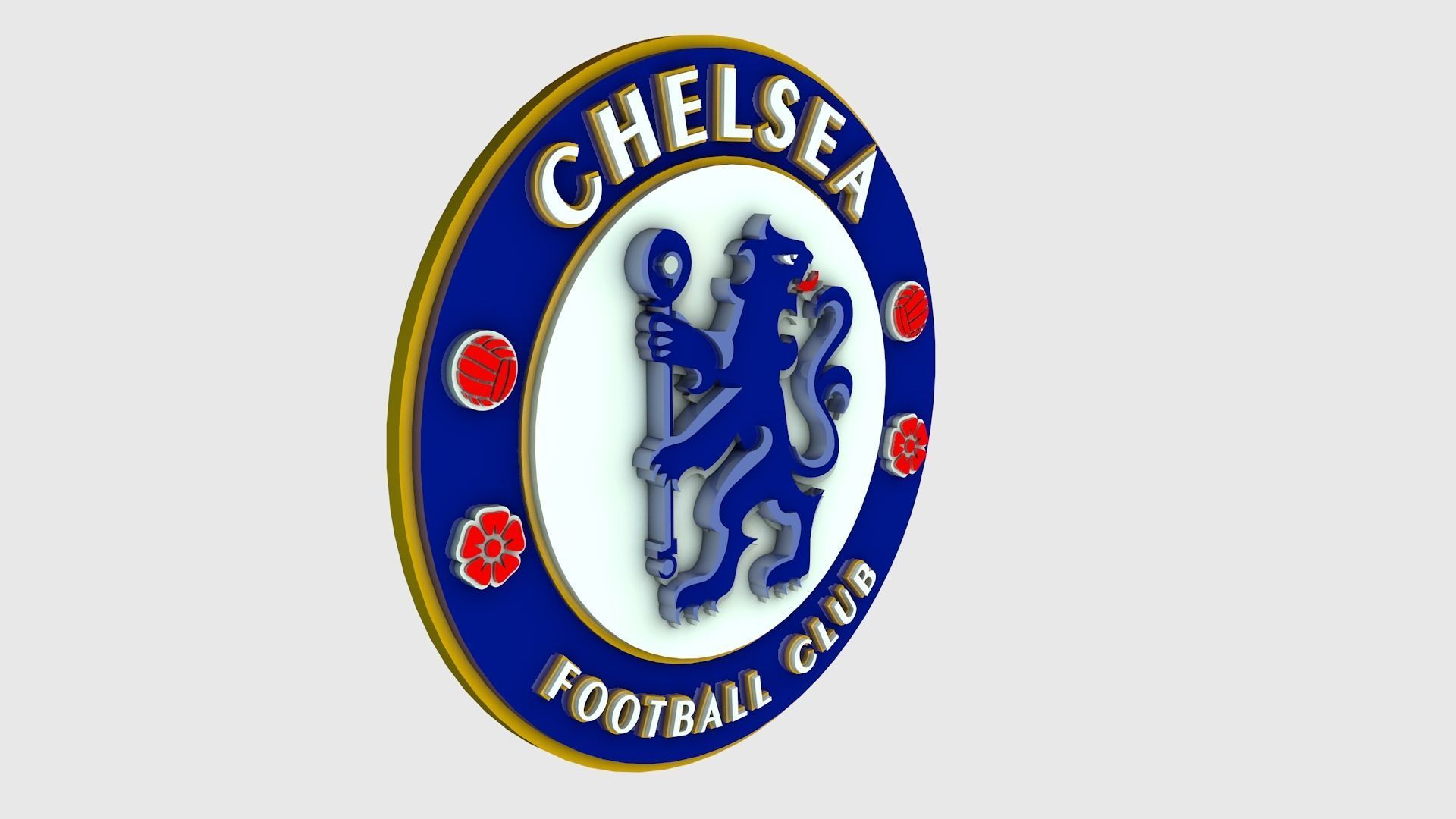 Chelsea Logo 3D model_3