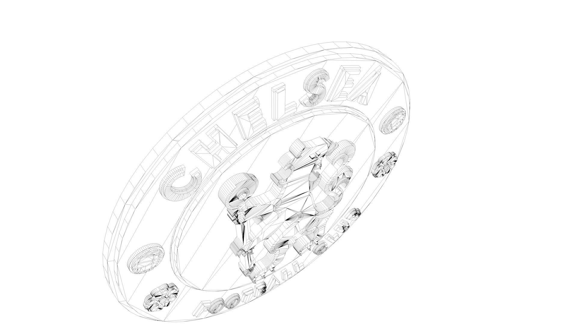 Chelsea Logo 3D model_10