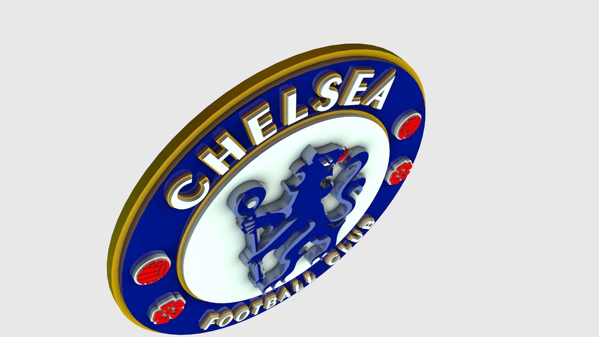 Chelsea Logo 3D model_4