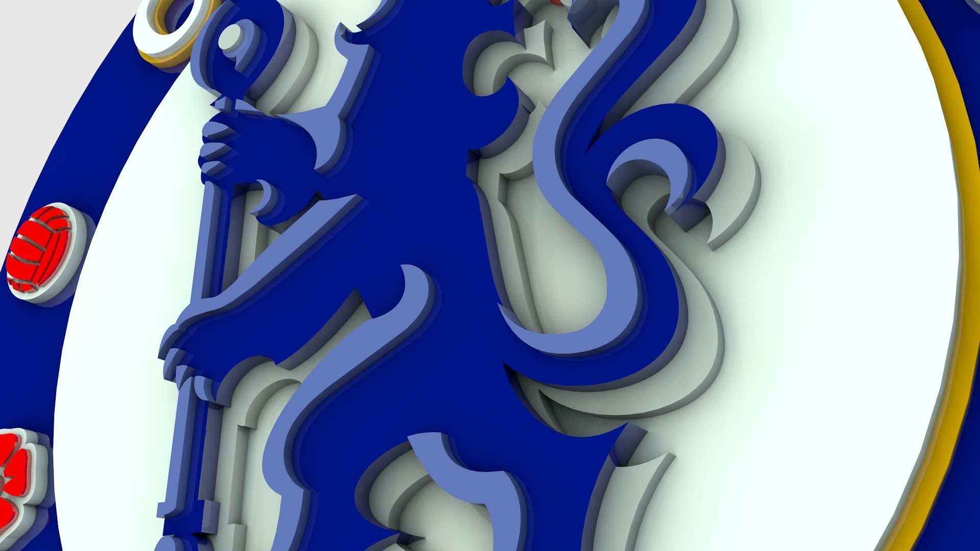 Chelsea Logo 3D model_5