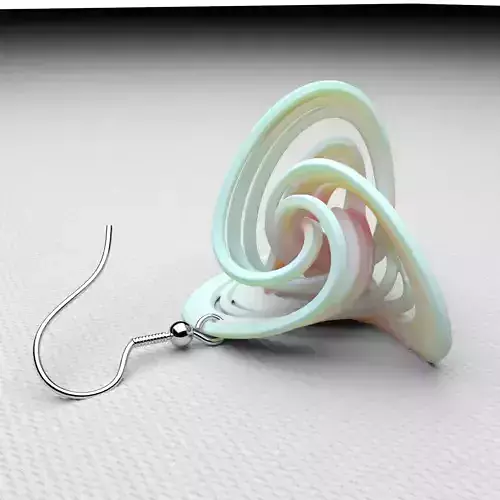 Parametric Earring 3D printable 3D print model