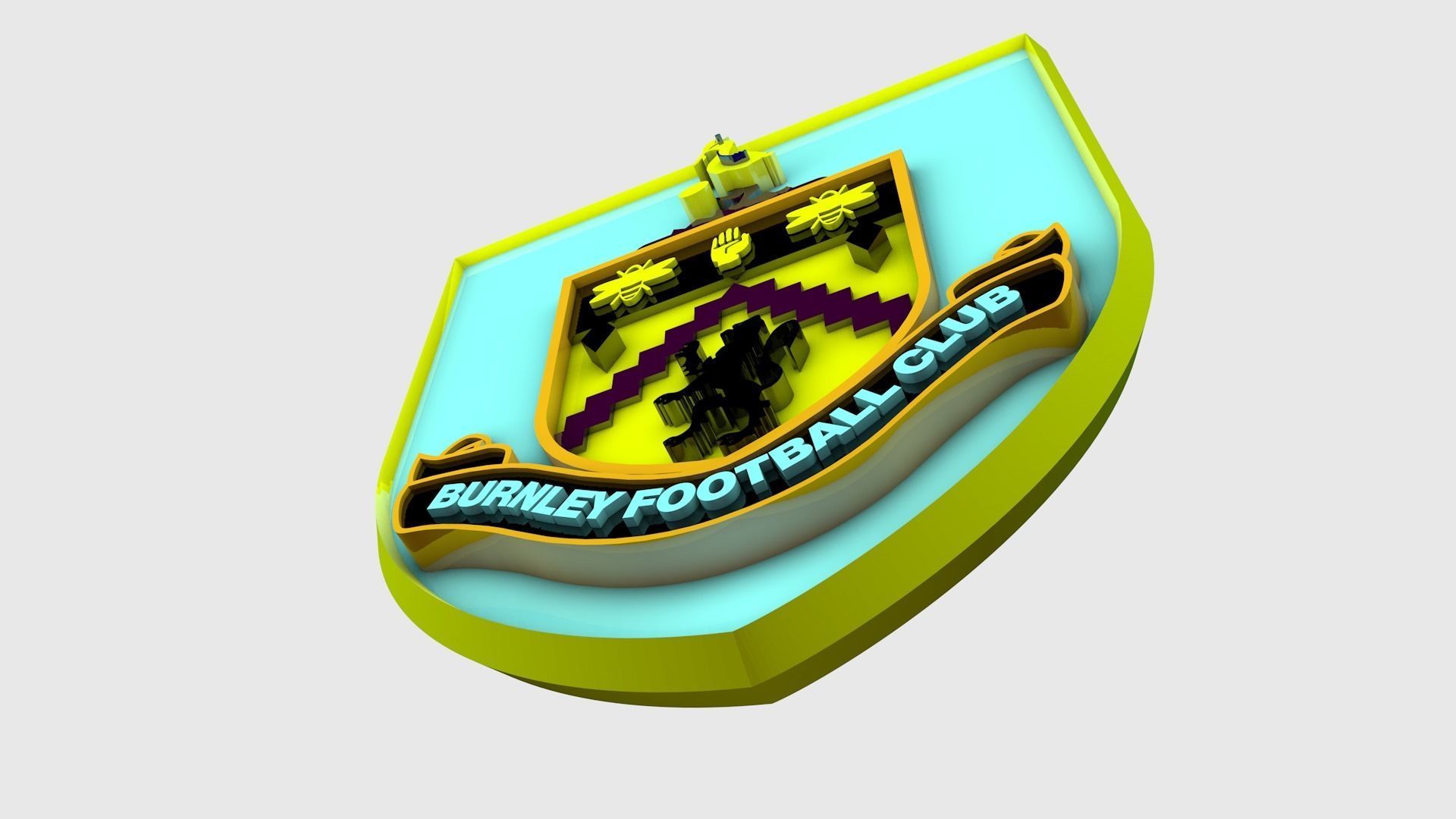Burnley Logo 3D model_1