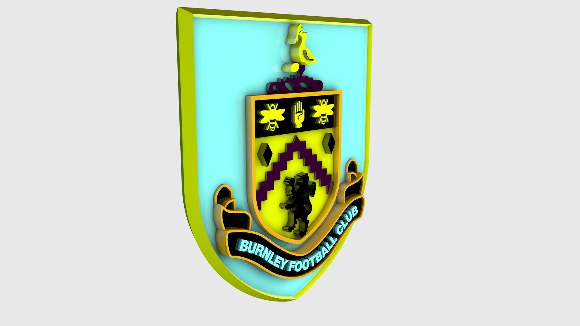 Burnley Logo 3D model_3