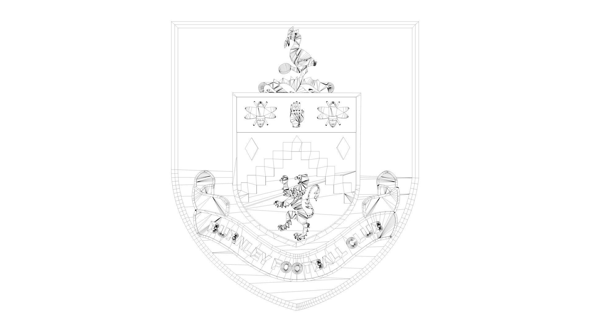 Burnley Logo 3D model_6