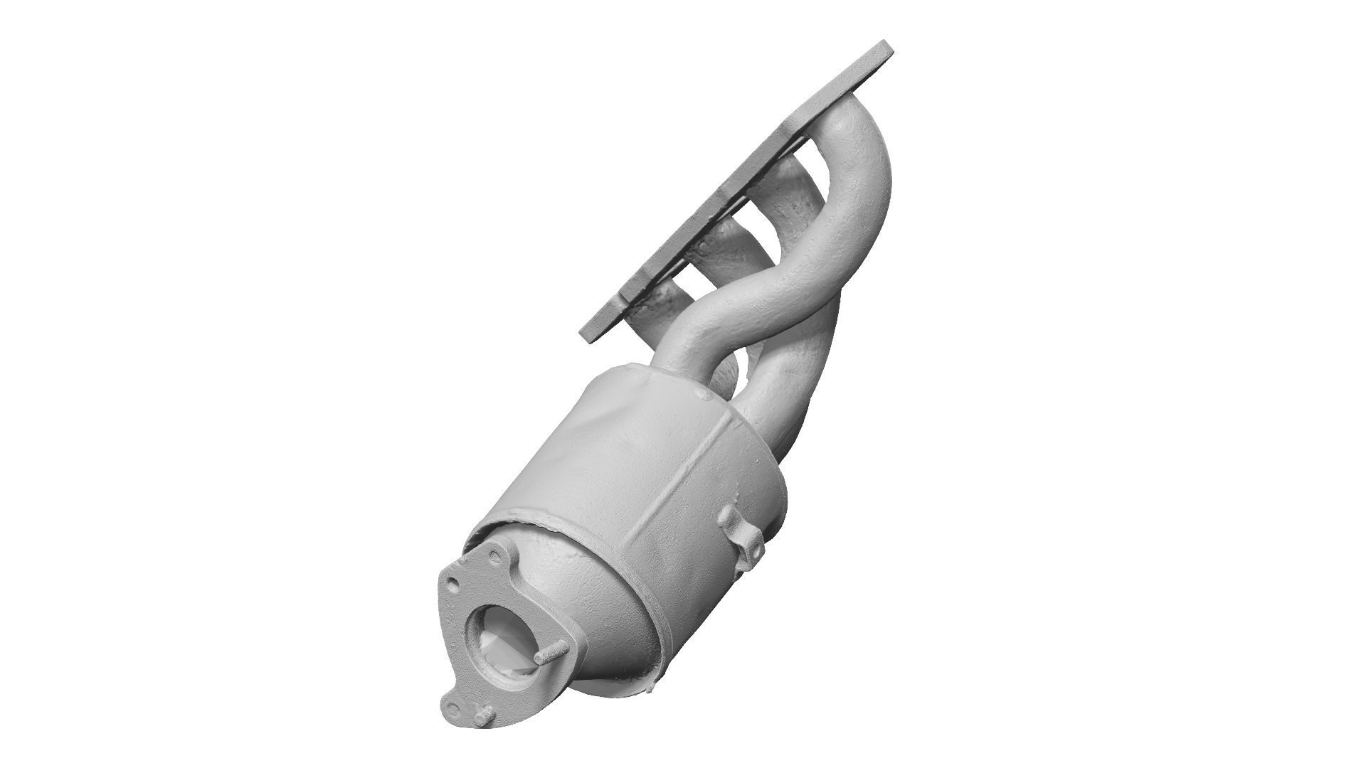 Rusty Exhaust Manifold Raw Scanned 3D model_9