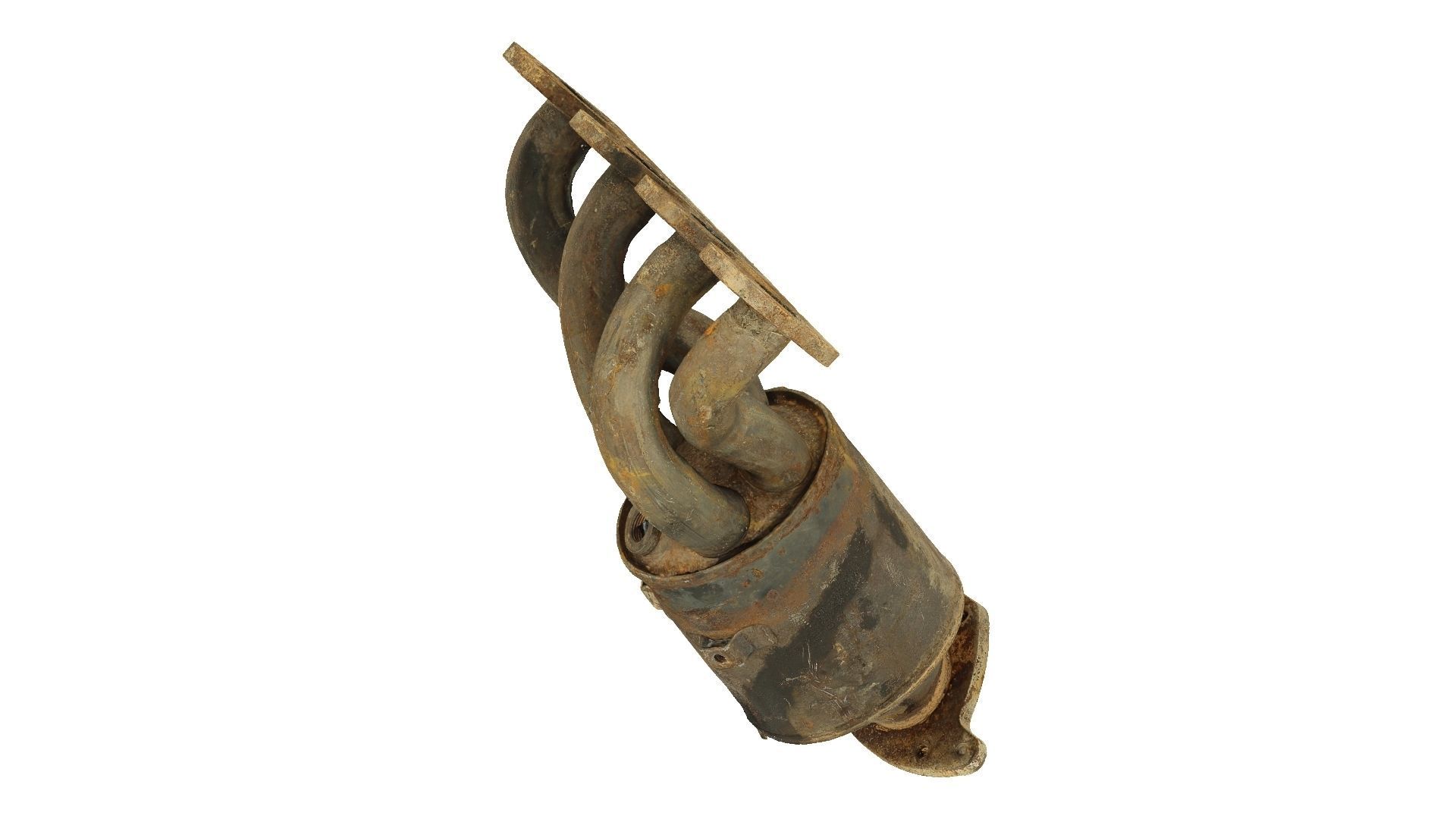 Rusty Exhaust Manifold Raw Scanned 3D model_5