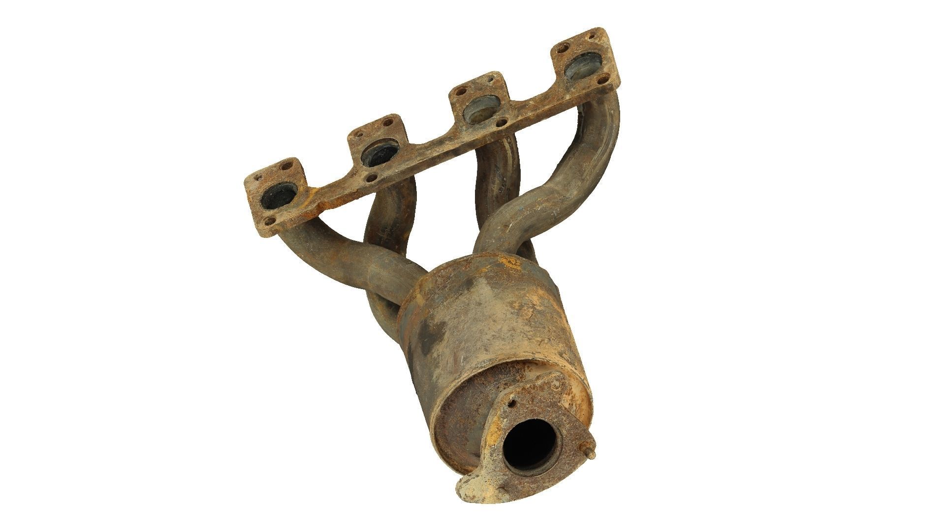 Rusty Exhaust Manifold Raw Scanned 3D model_3