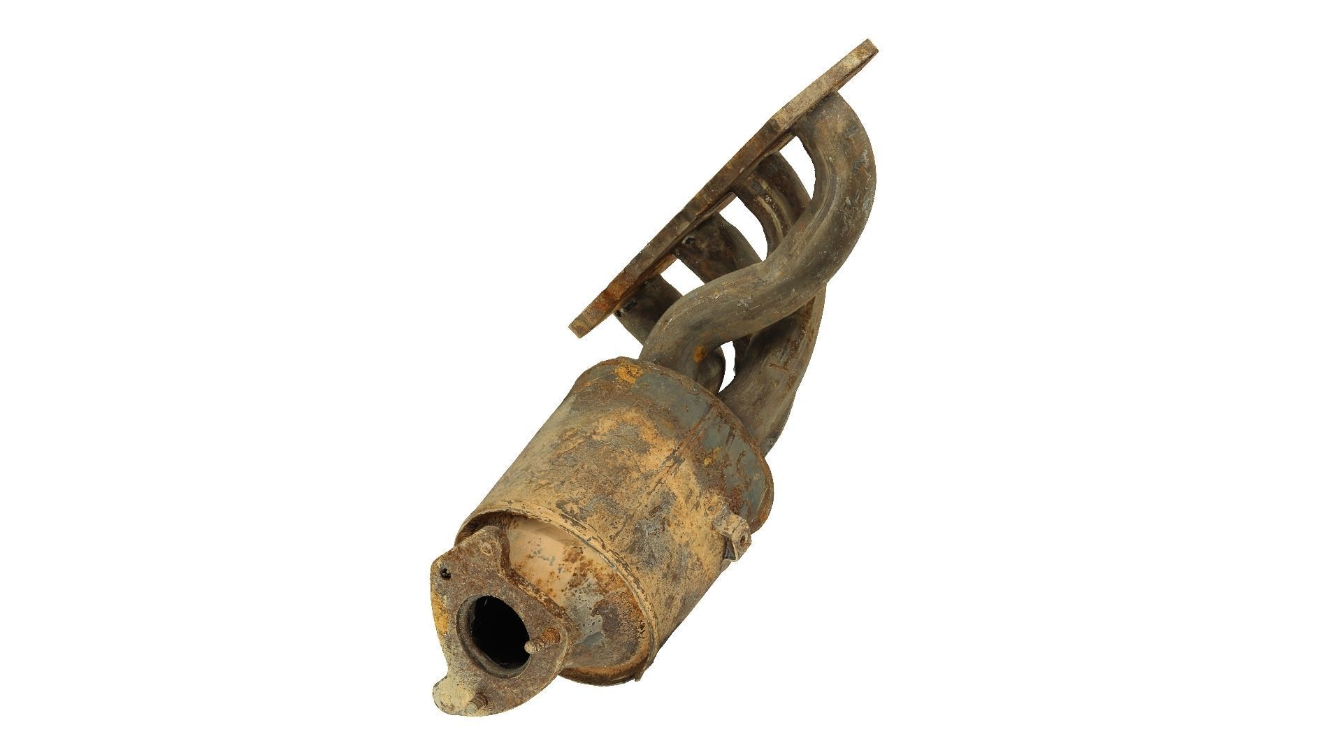 Rusty Exhaust Manifold Raw Scanned 3D model_2