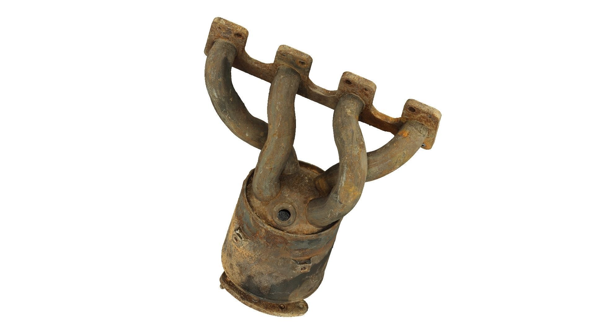 Rusty Exhaust Manifold Raw Scanned 3D model_6