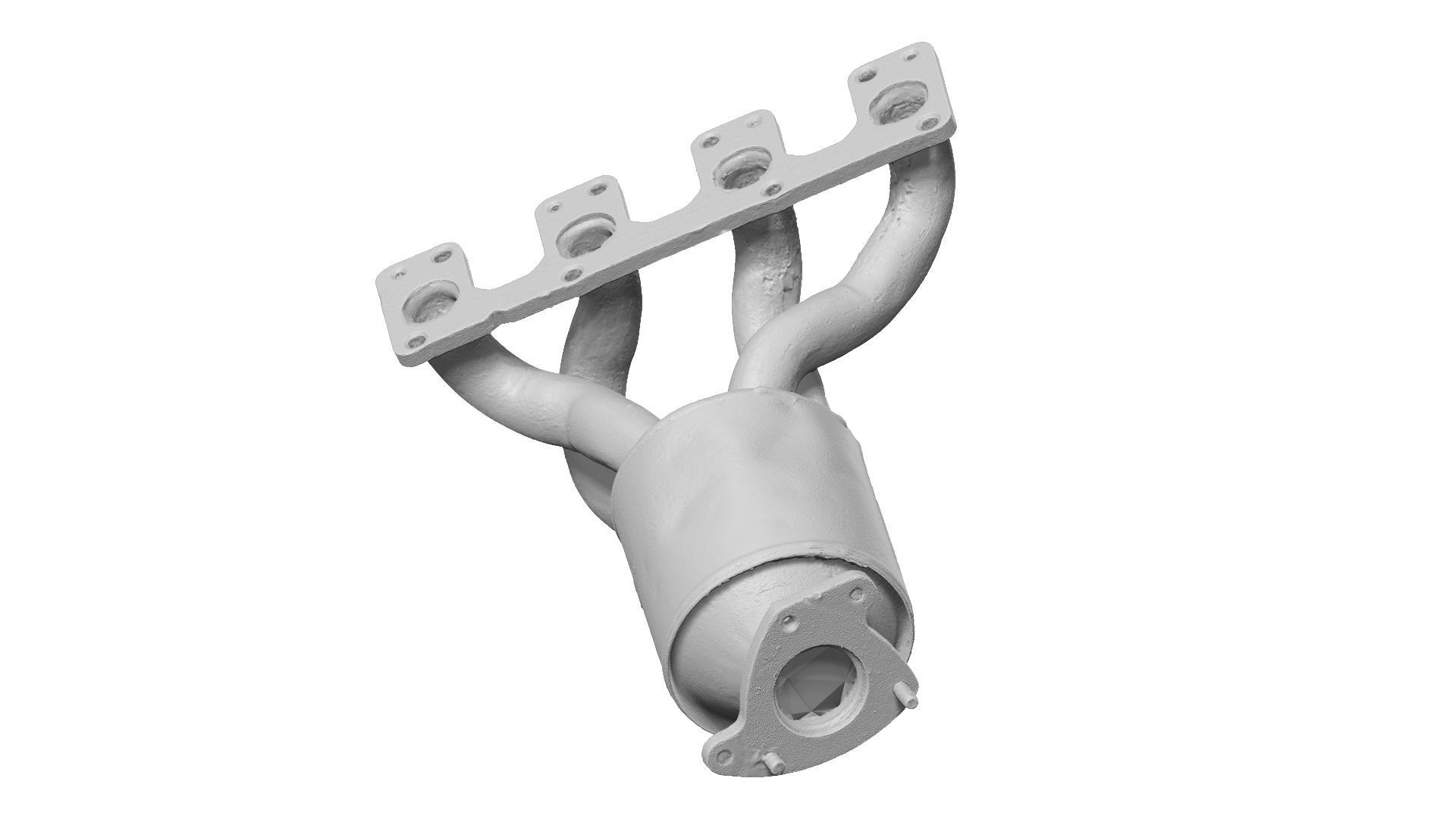 Rusty Exhaust Manifold Raw Scanned 3D model_10