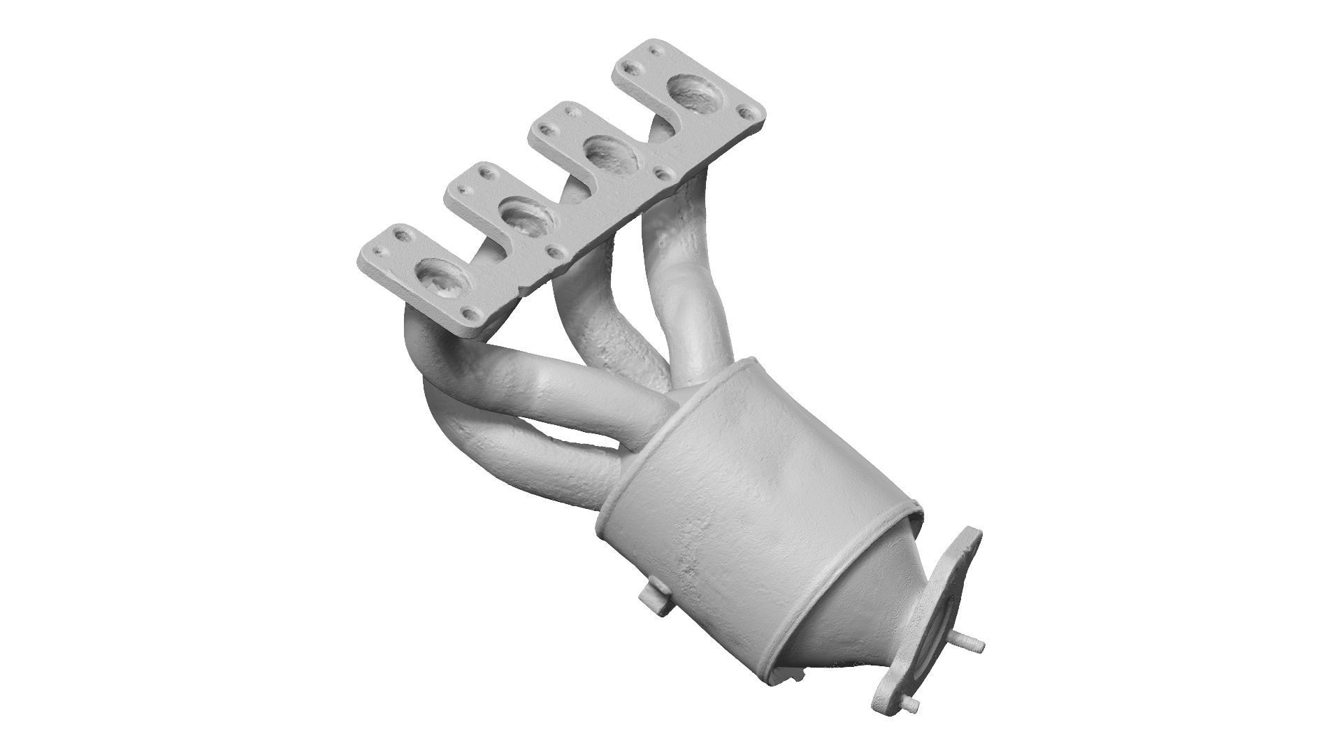 Rusty Exhaust Manifold Raw Scanned 3D model_11