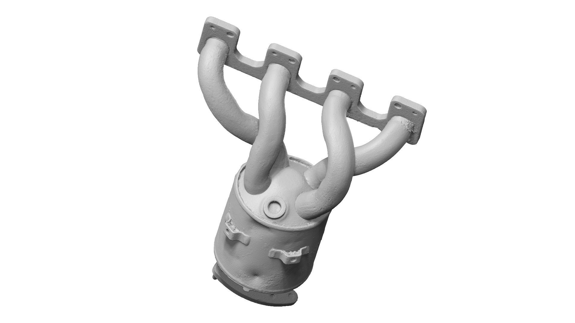 Rusty Exhaust Manifold Raw Scanned 3D model_13