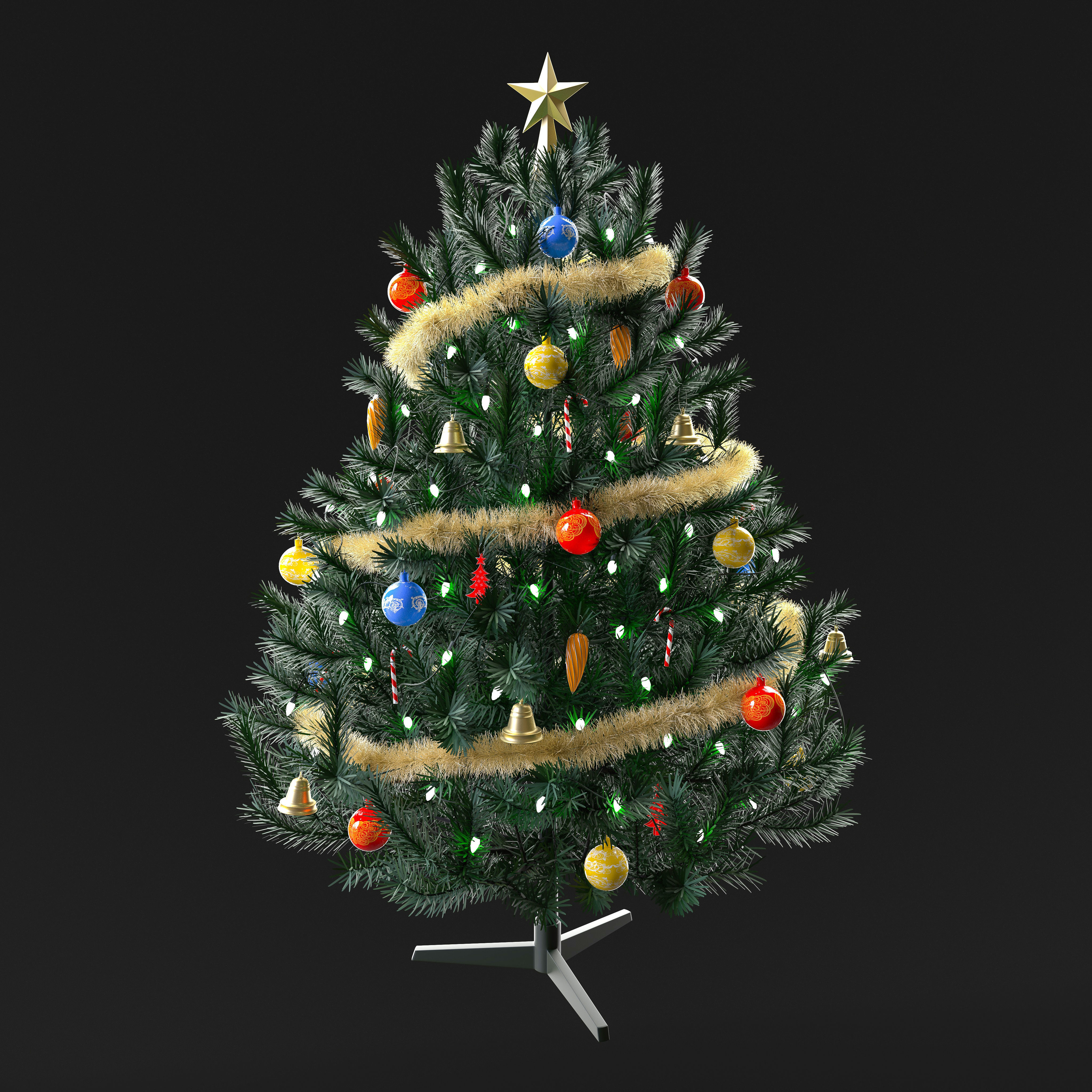 Christmas Tree 3D model_1
