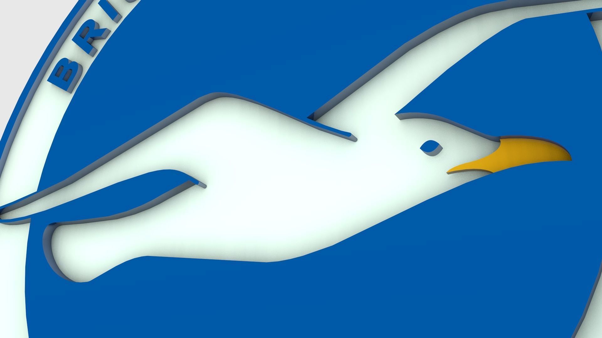 Brighton Logo 3D model_5